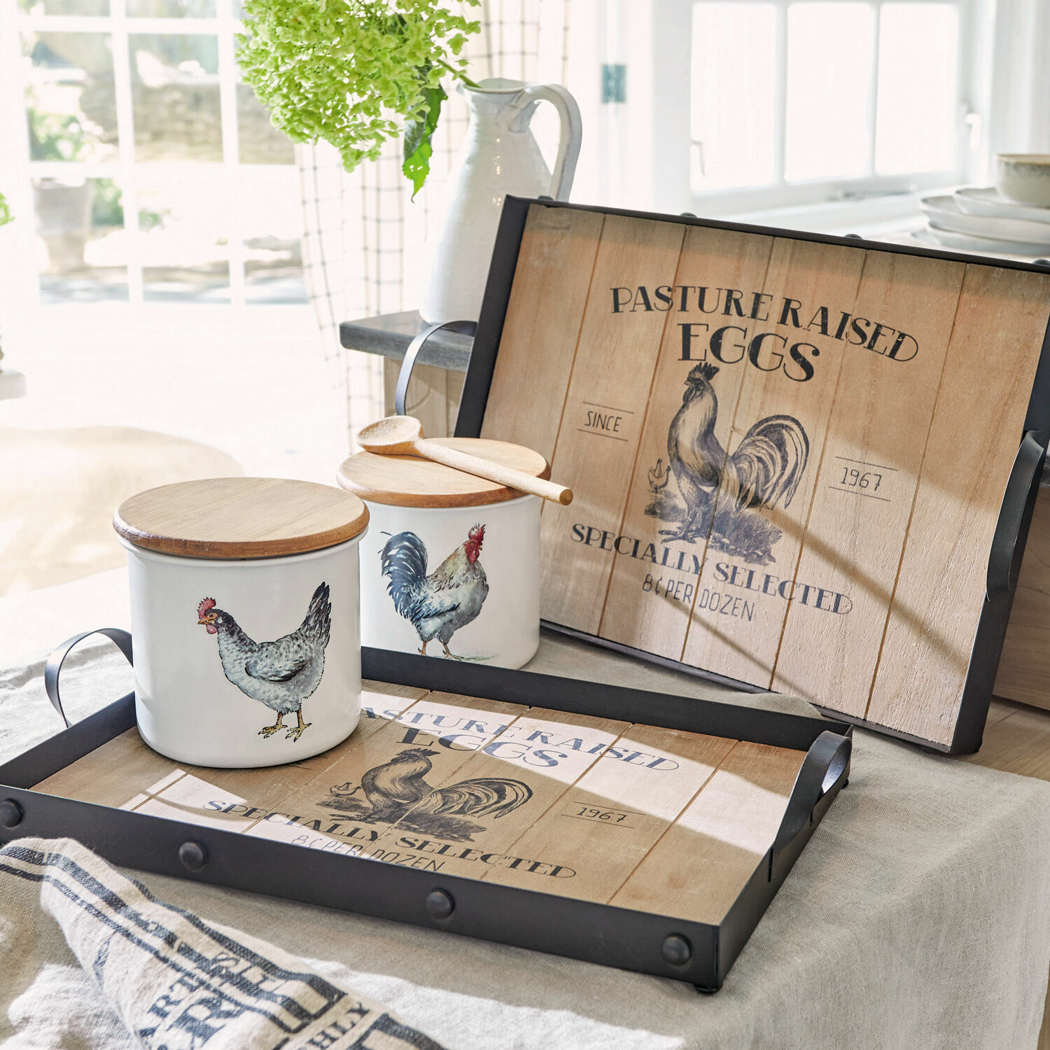 Set de 2 bandejas Nobles