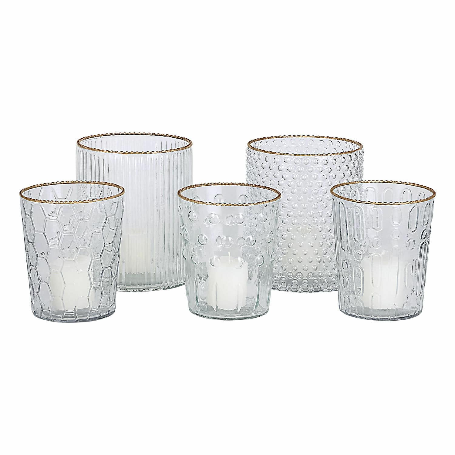 Set de 5 portavelas Rosienne