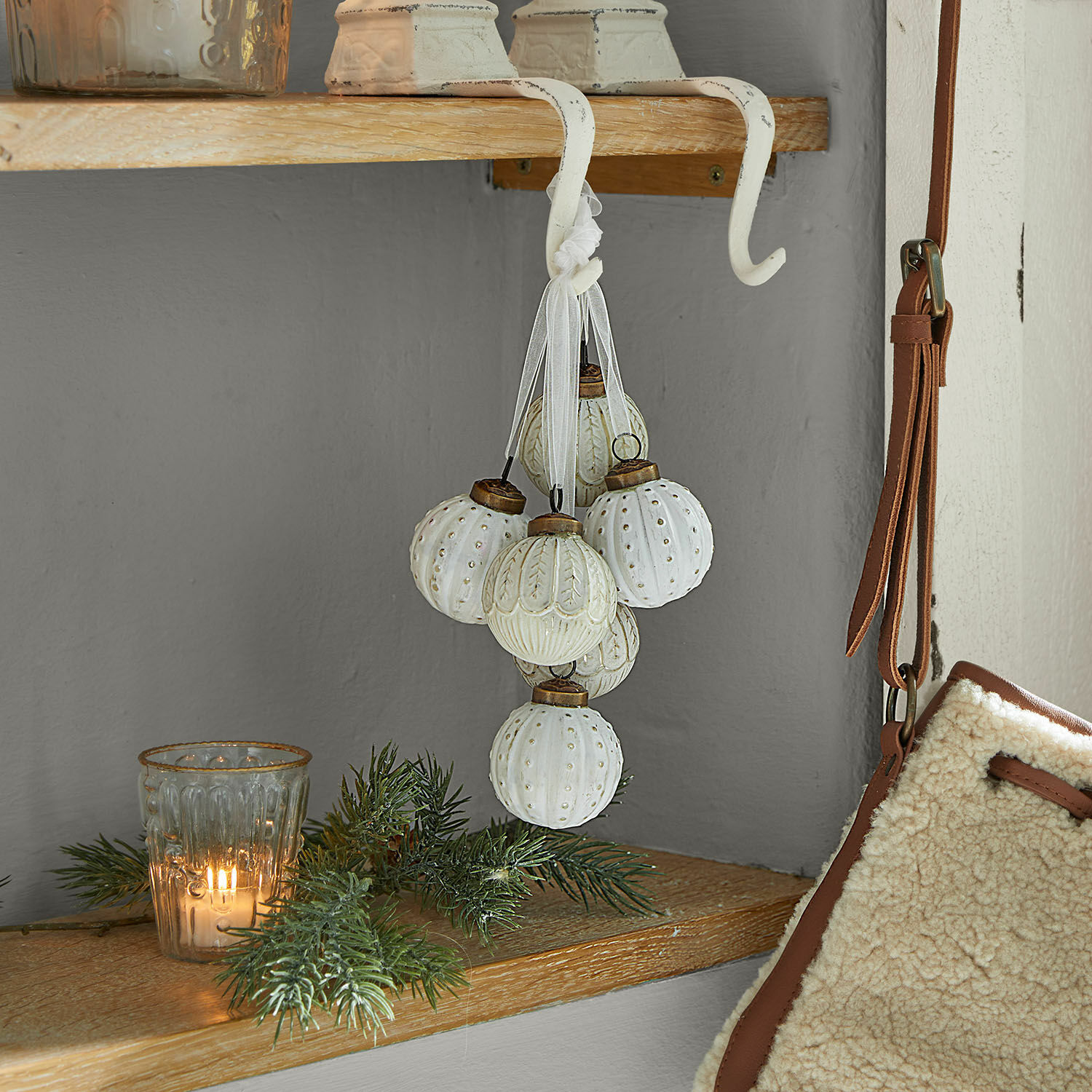 Set de 6 adornos navideños Tara