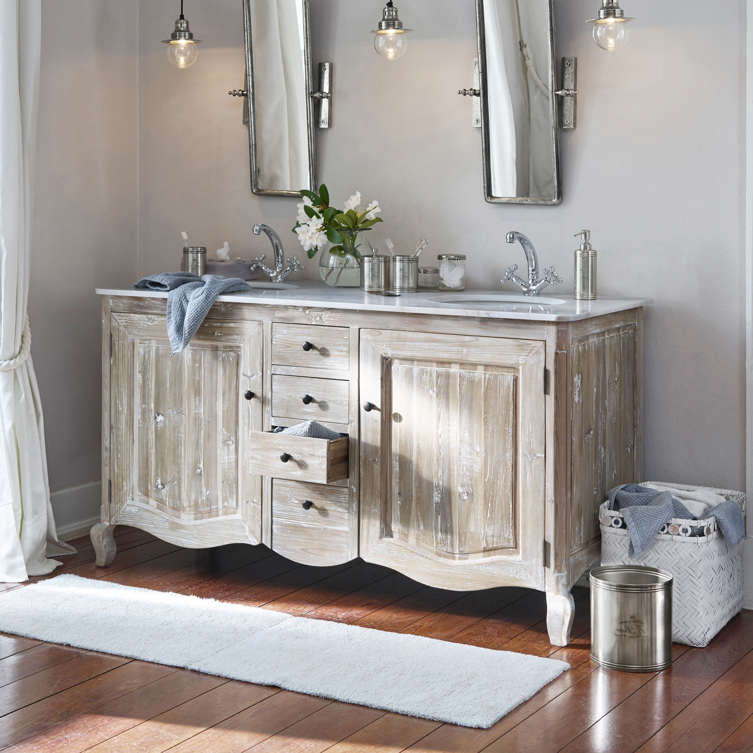 Mueble de lavabo doble Herrick