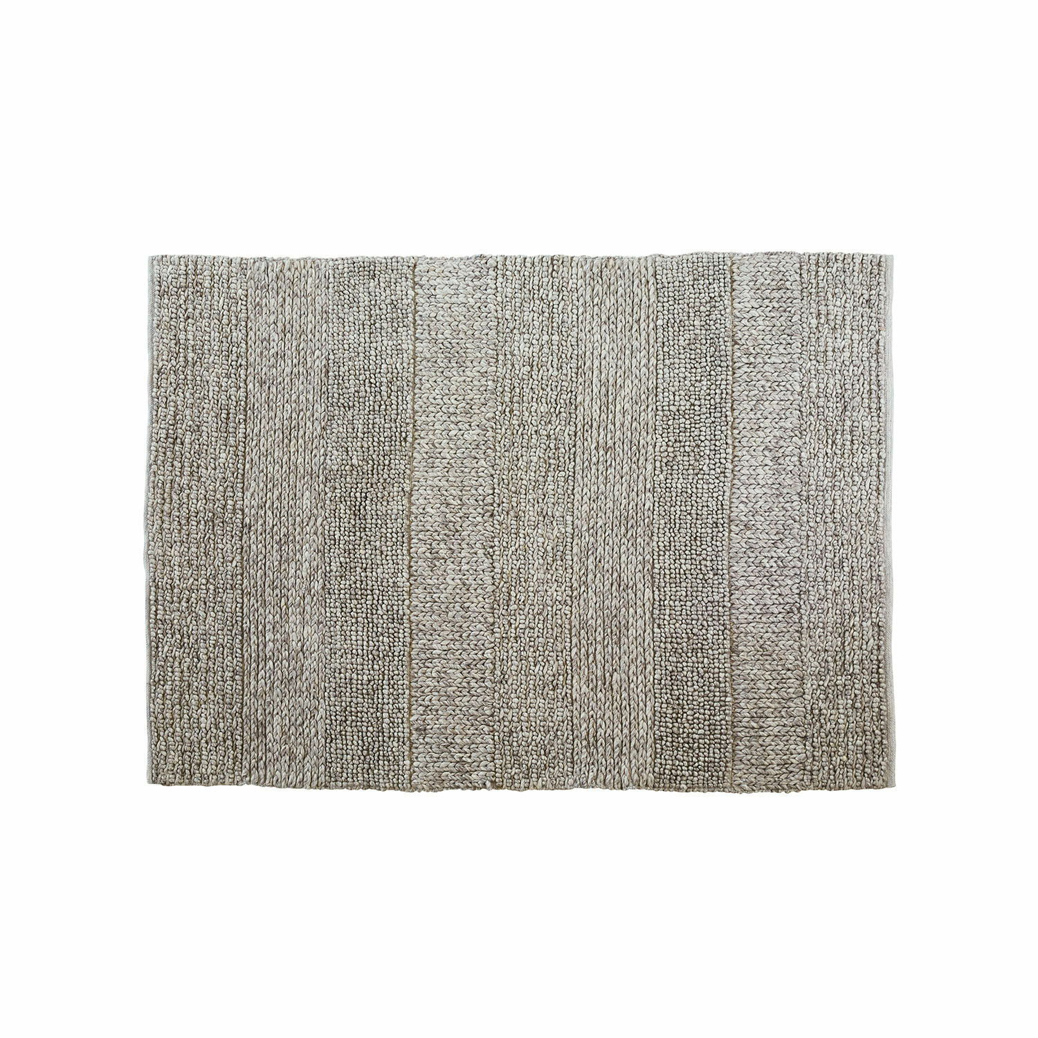 Alfombra Welezas Alfombra beige con tejido grueso de fibras naturales, ideal para decoración de interiores y suelos