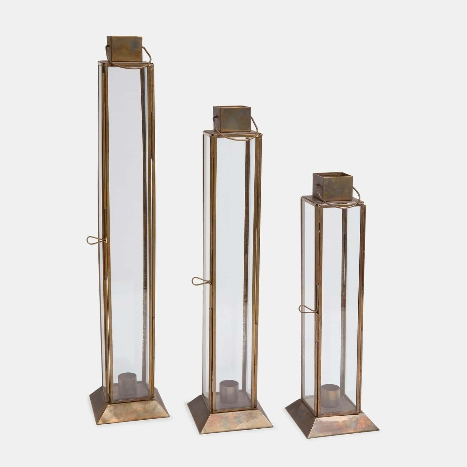 Set de 3 portavelas Coppermill