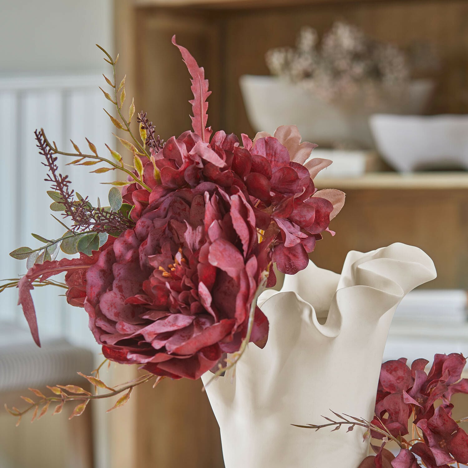 Ramo de flores decorativo Rivière Ambrée