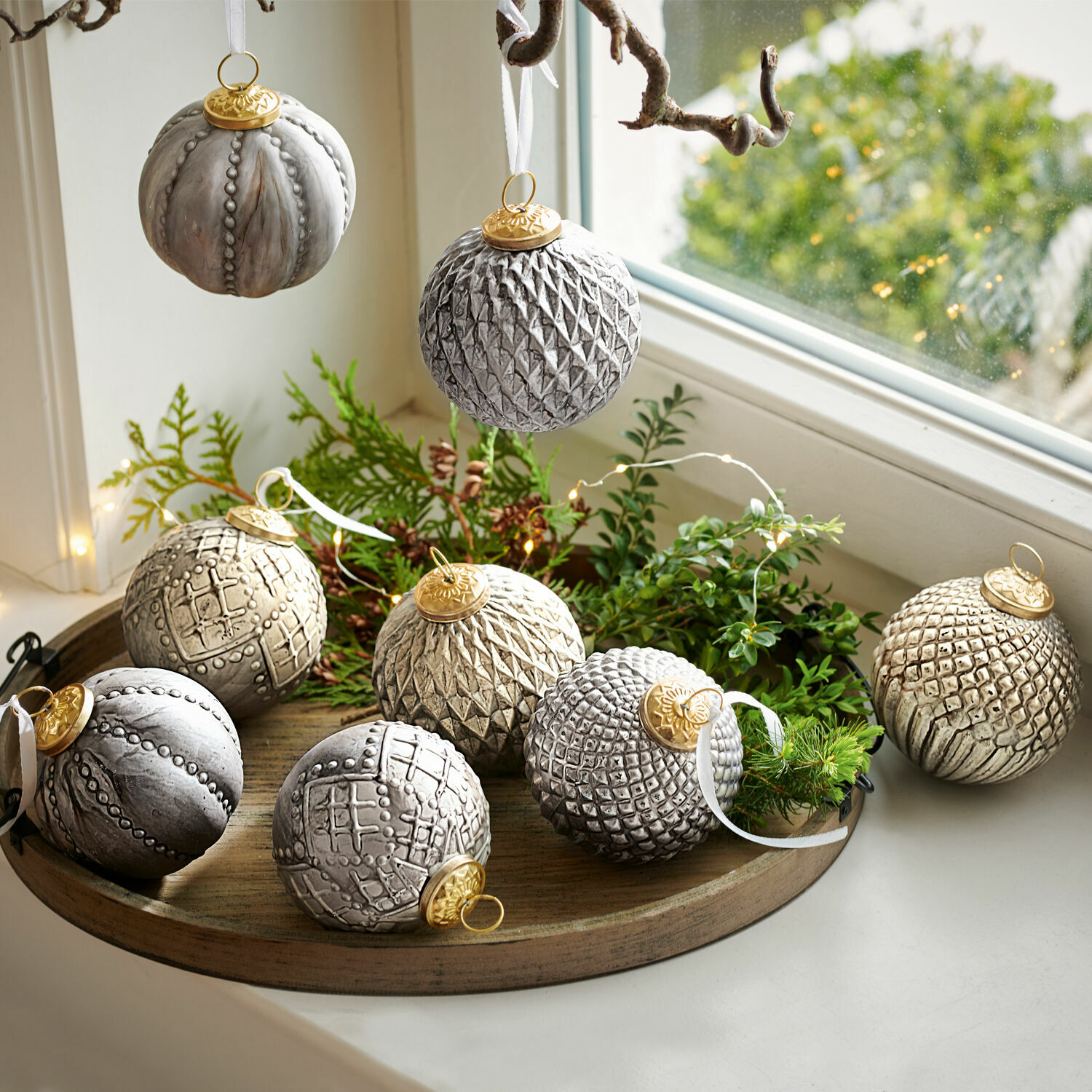 Set de 3 adornos navideños Silverlake
