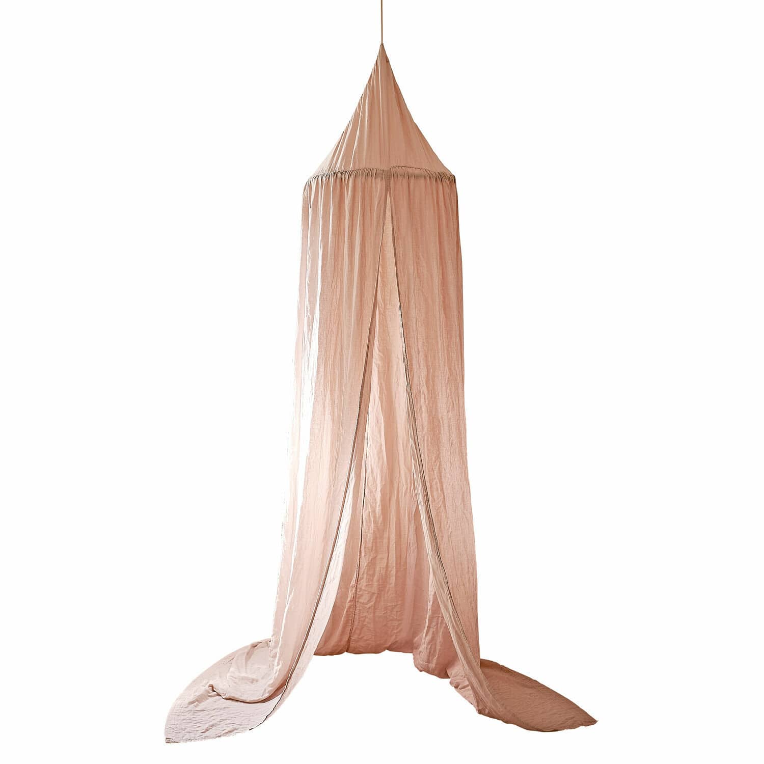 Dosel Lisonne Dosel rosa de tela suave para colgar, decoración para habitación infantil o dormitorio