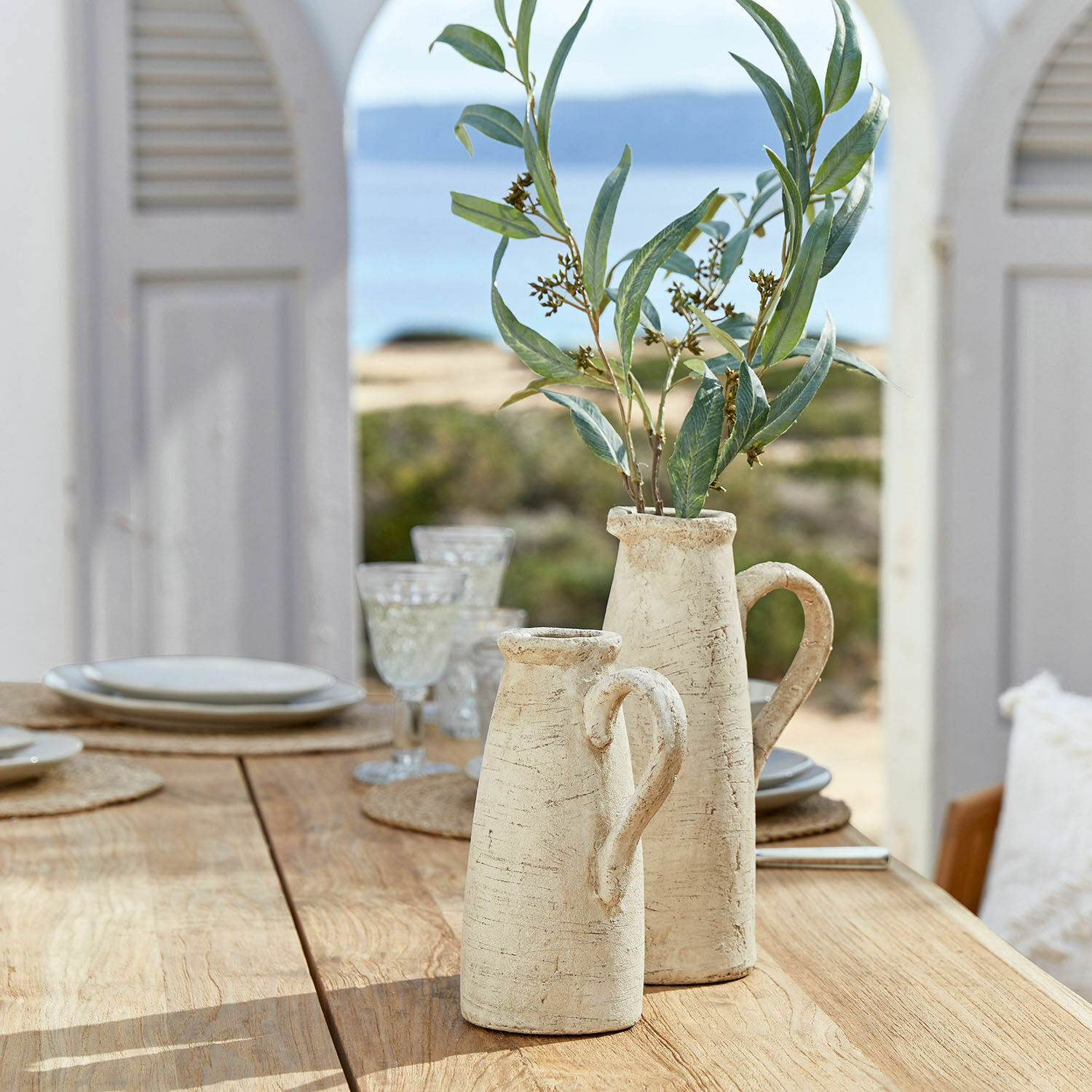 Set de 2 jarras decorativas Lilette