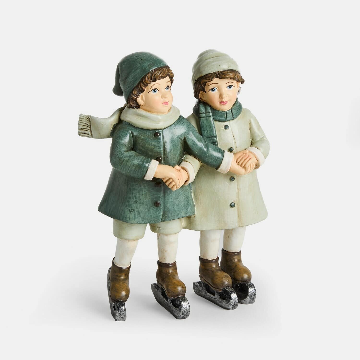 Figura decorativa de niños con patines de hielo Jerries