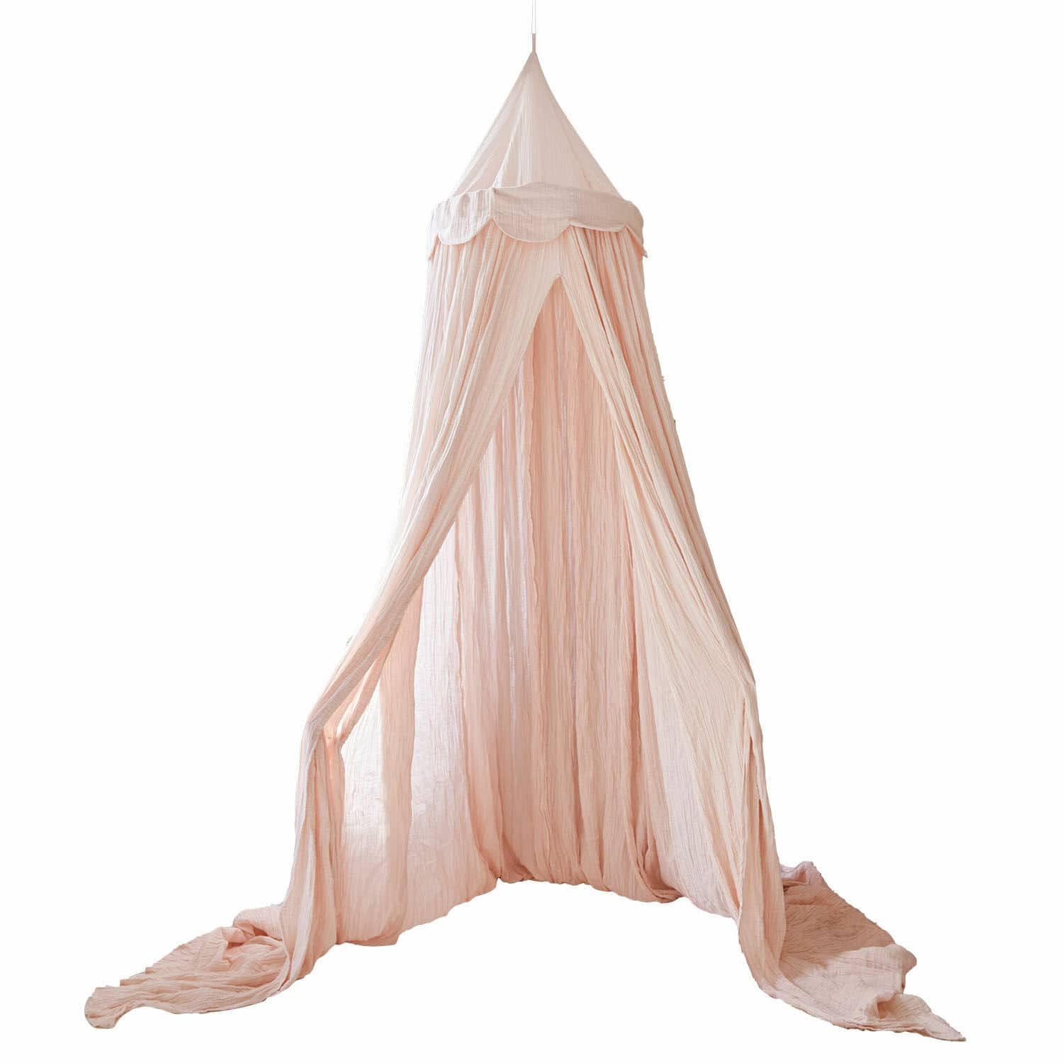 Dosel Larika Dosel rosa de tela ligera colgante, decoración suave para habitación infantil, material transpirable