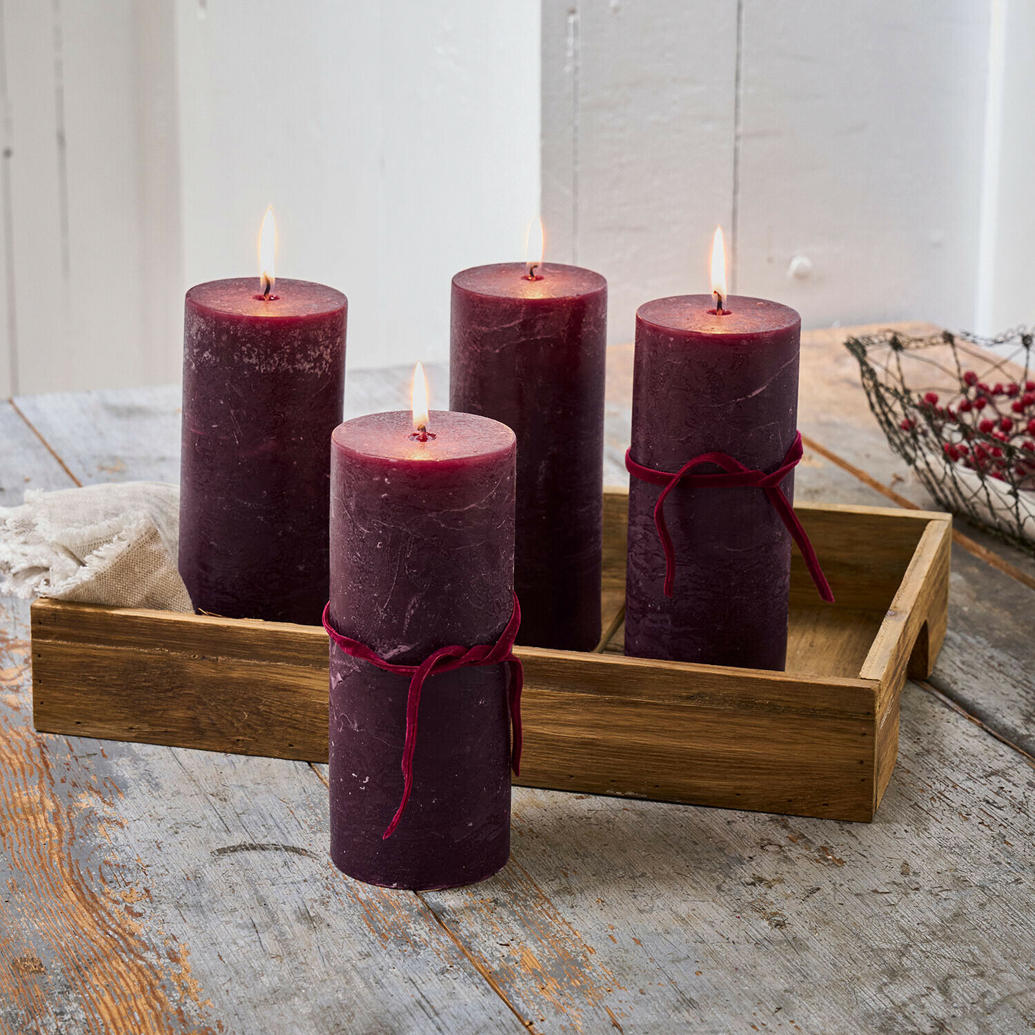 Set de 4 velas Homel
