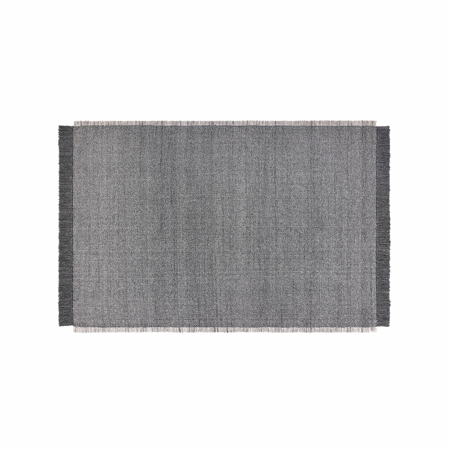 Alfombra para interior y exterior Marivela Alfombra gris de tela con flecos, diseño sencillo para decoración moderna del hogar