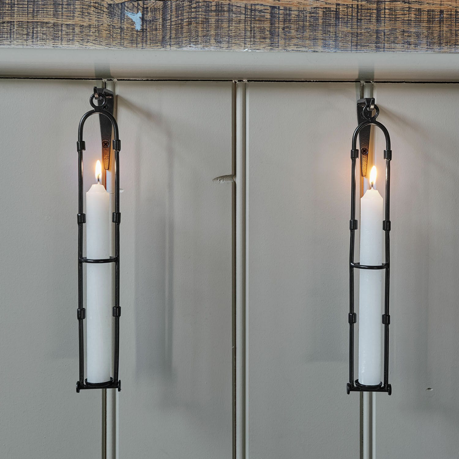 Set de 2 portavelas de pared Vivendas