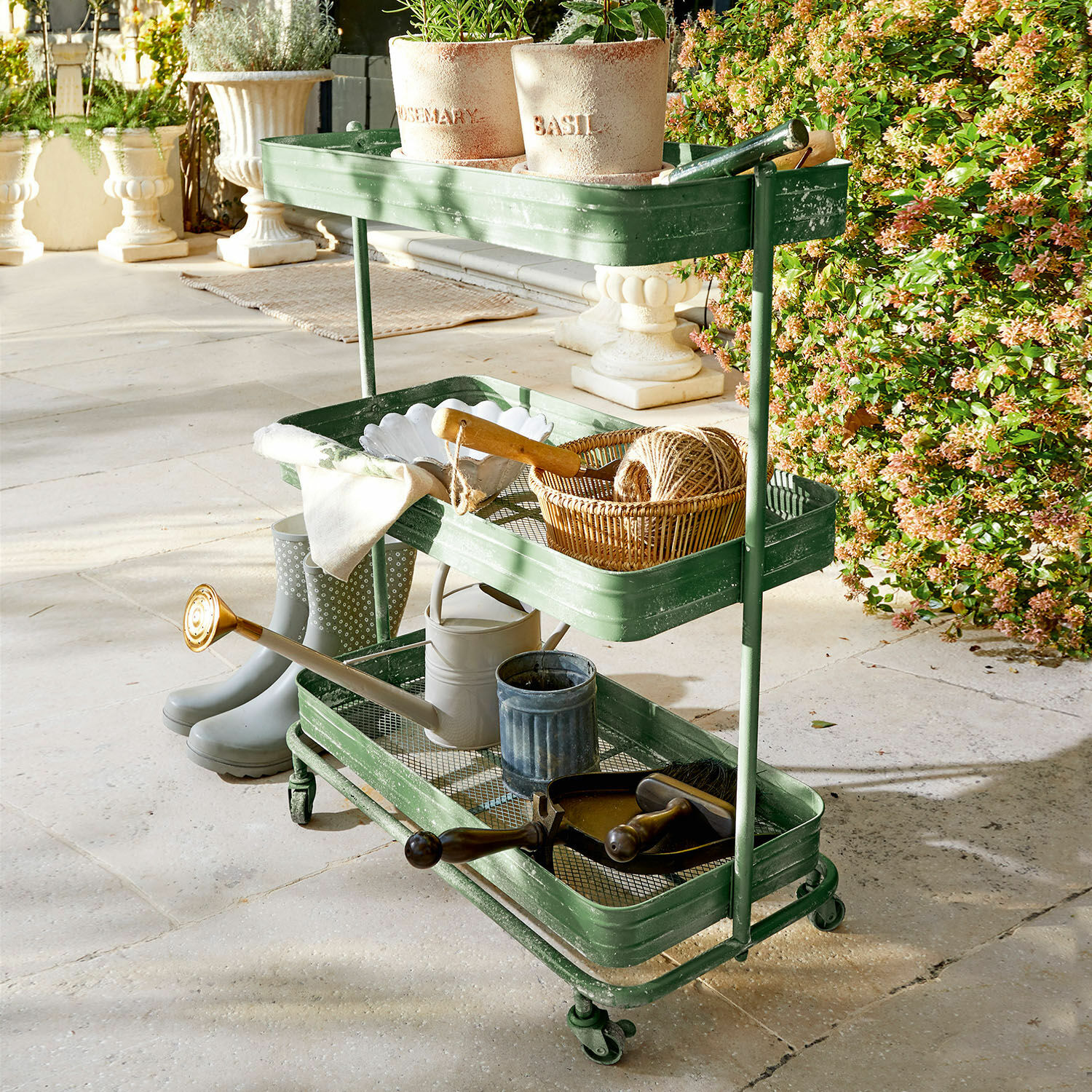 Carrito con ruedas para plantas Deonte
