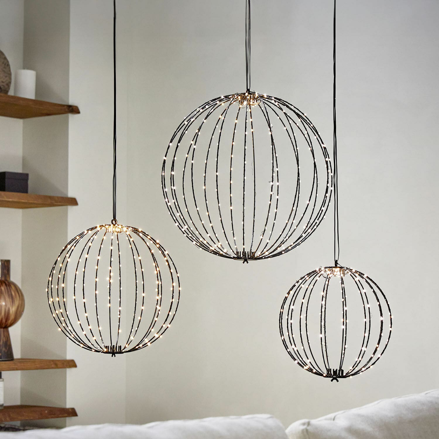 Set de 3 esferas LED Brilliante
