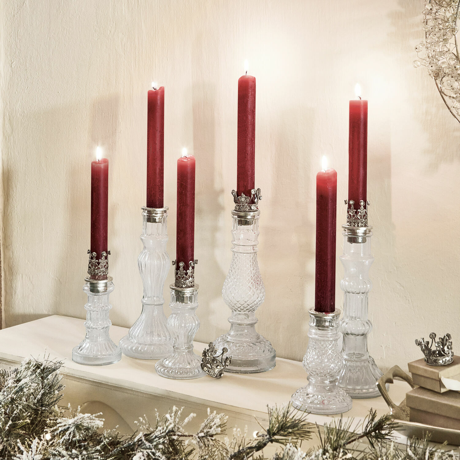 Set de 6 candeleros Youna