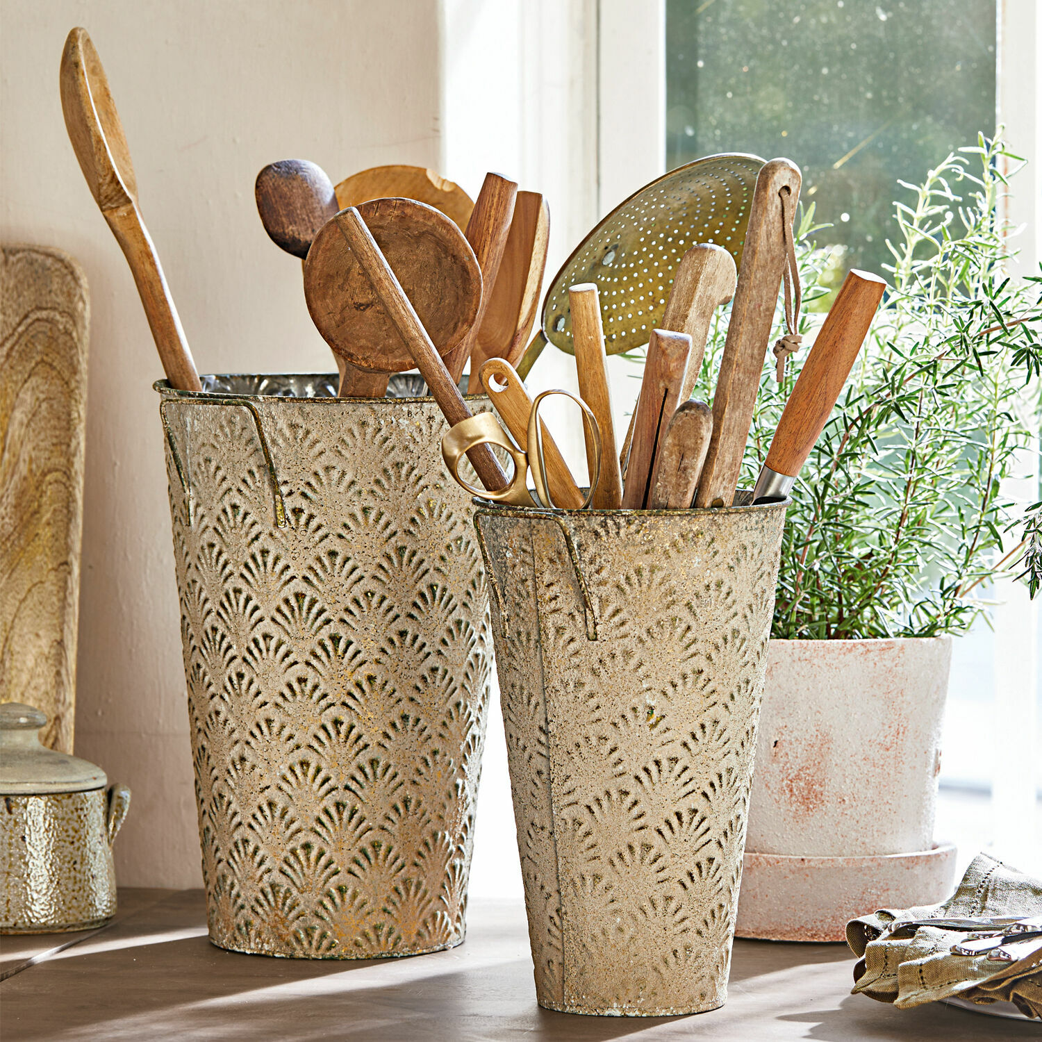 Set de 2 jarrones decorativos Iskele
