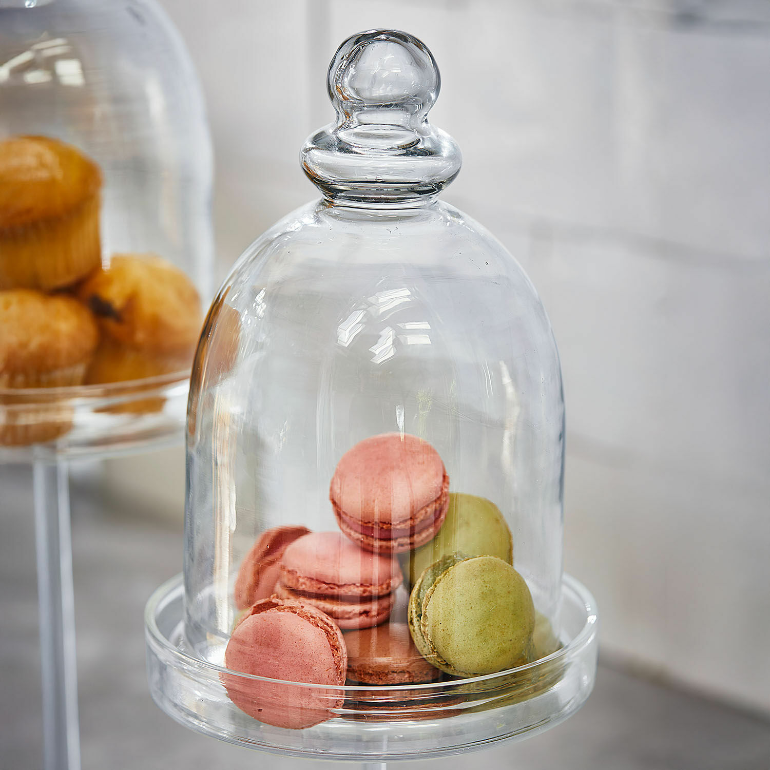Set de 2 campanas de cristal Hibous