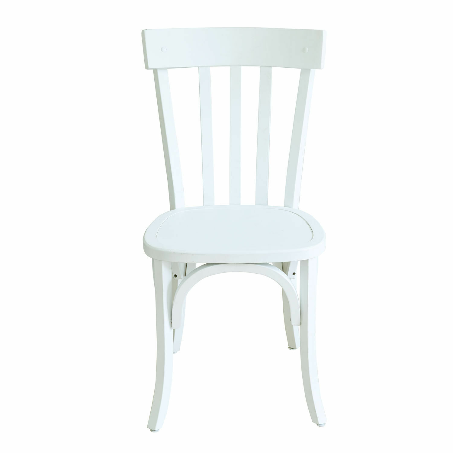 blanco Silla Passigny de madera blanca con diseño clásico, ideal para comedor y salón