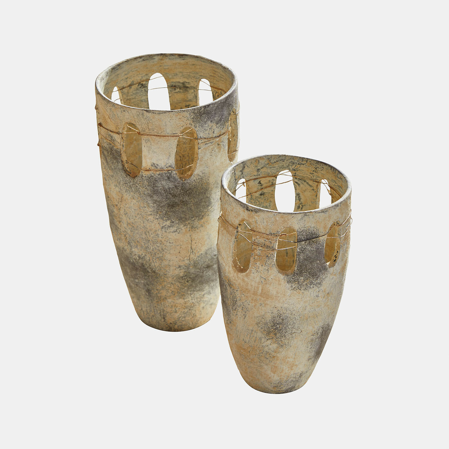 Set de 2 jarrones Delunas