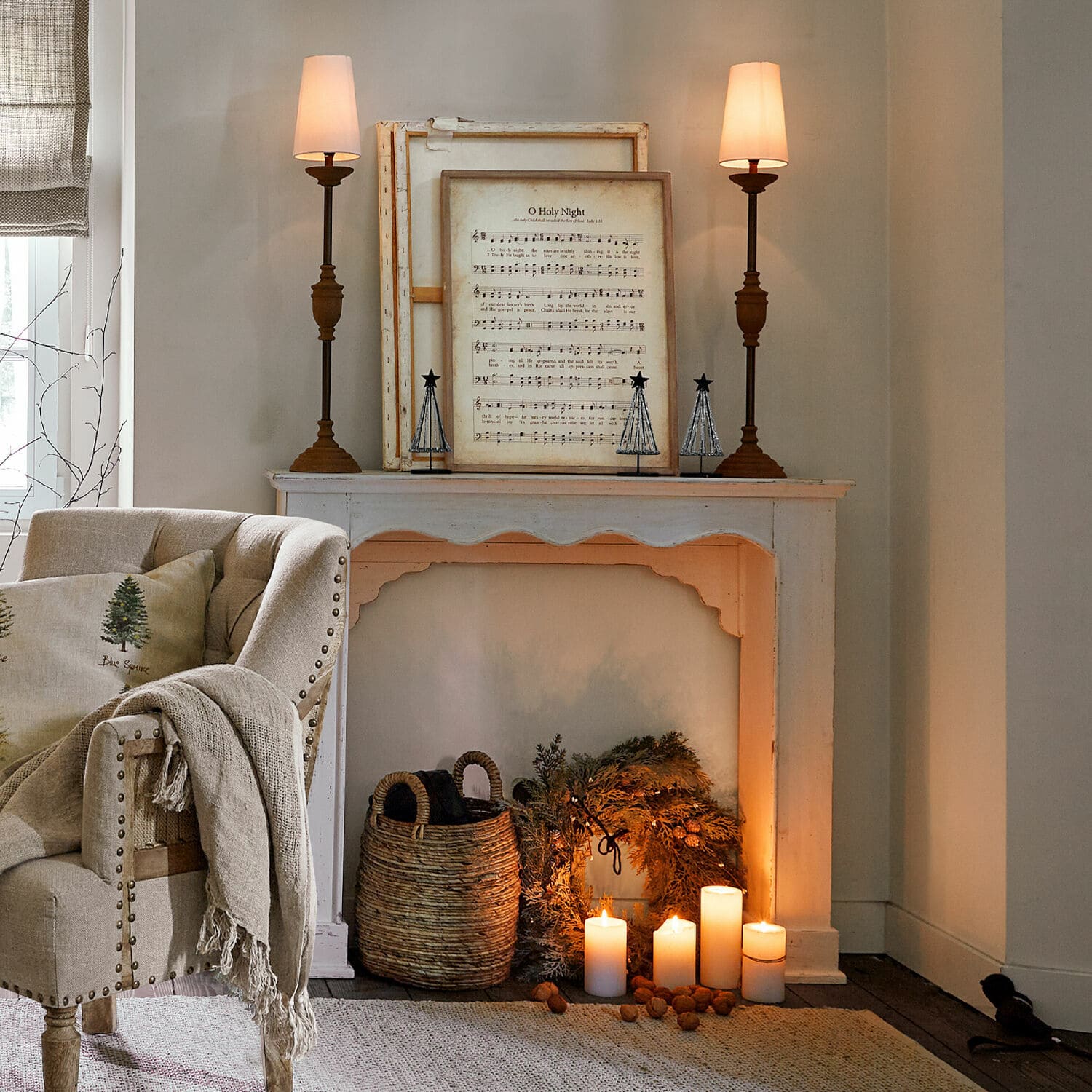 Consola de chimenea Claybourne