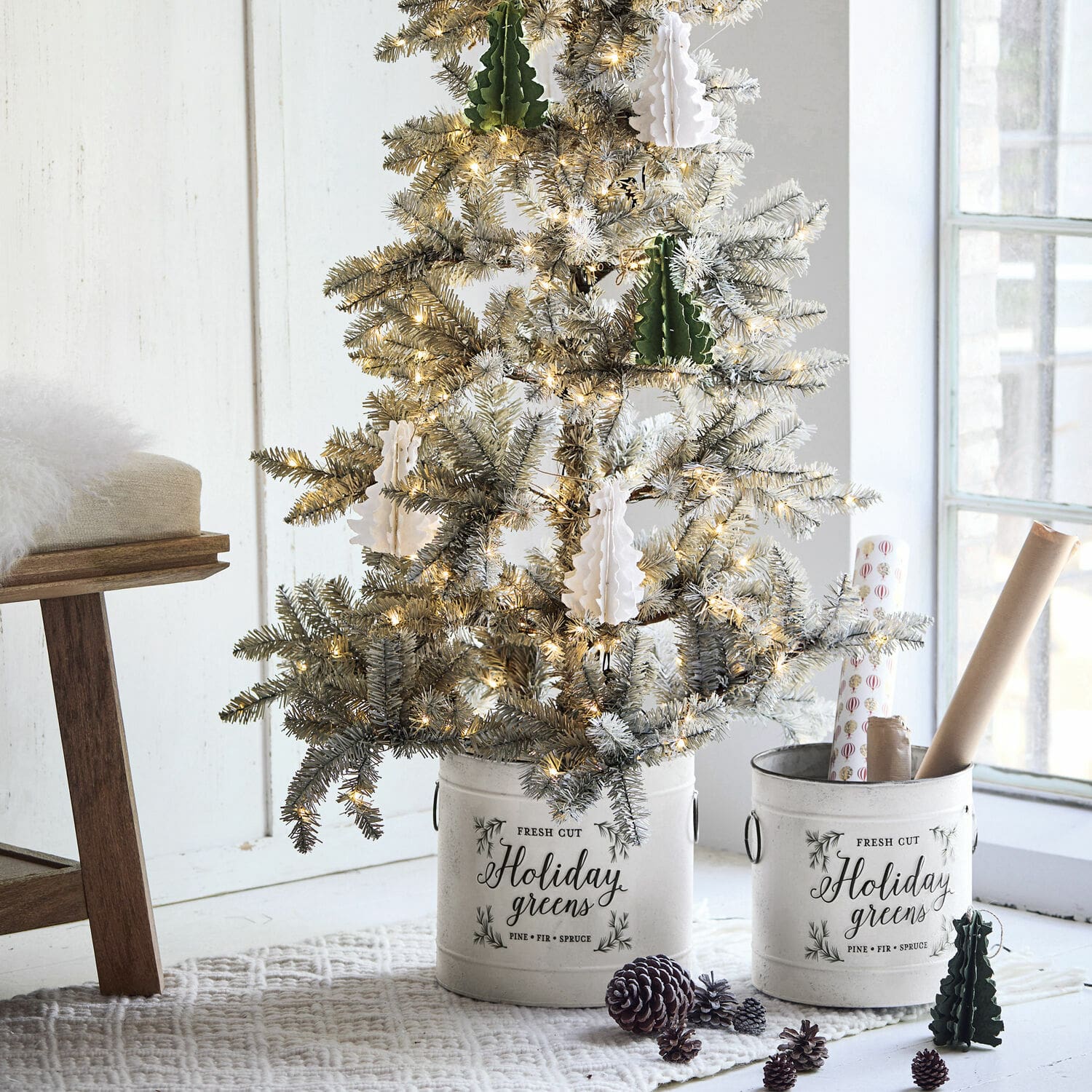Set de 2 macetas Holiday Greens