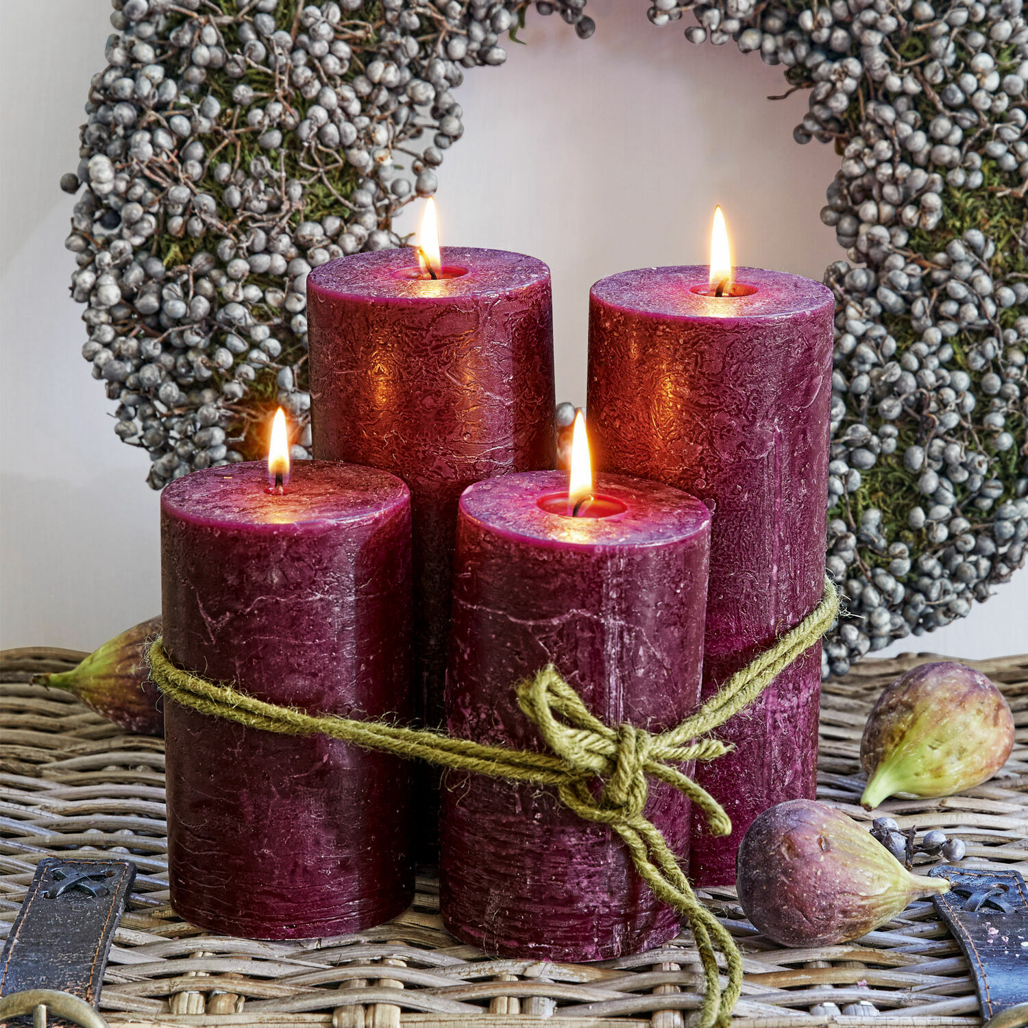 Set de 4 velas Berekua