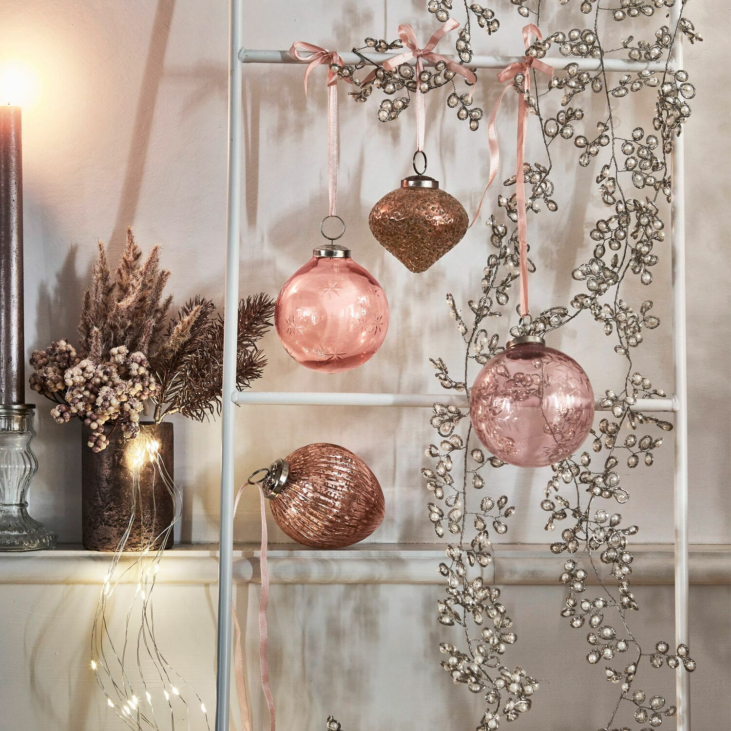 Set de 4 adornos navideños Katie