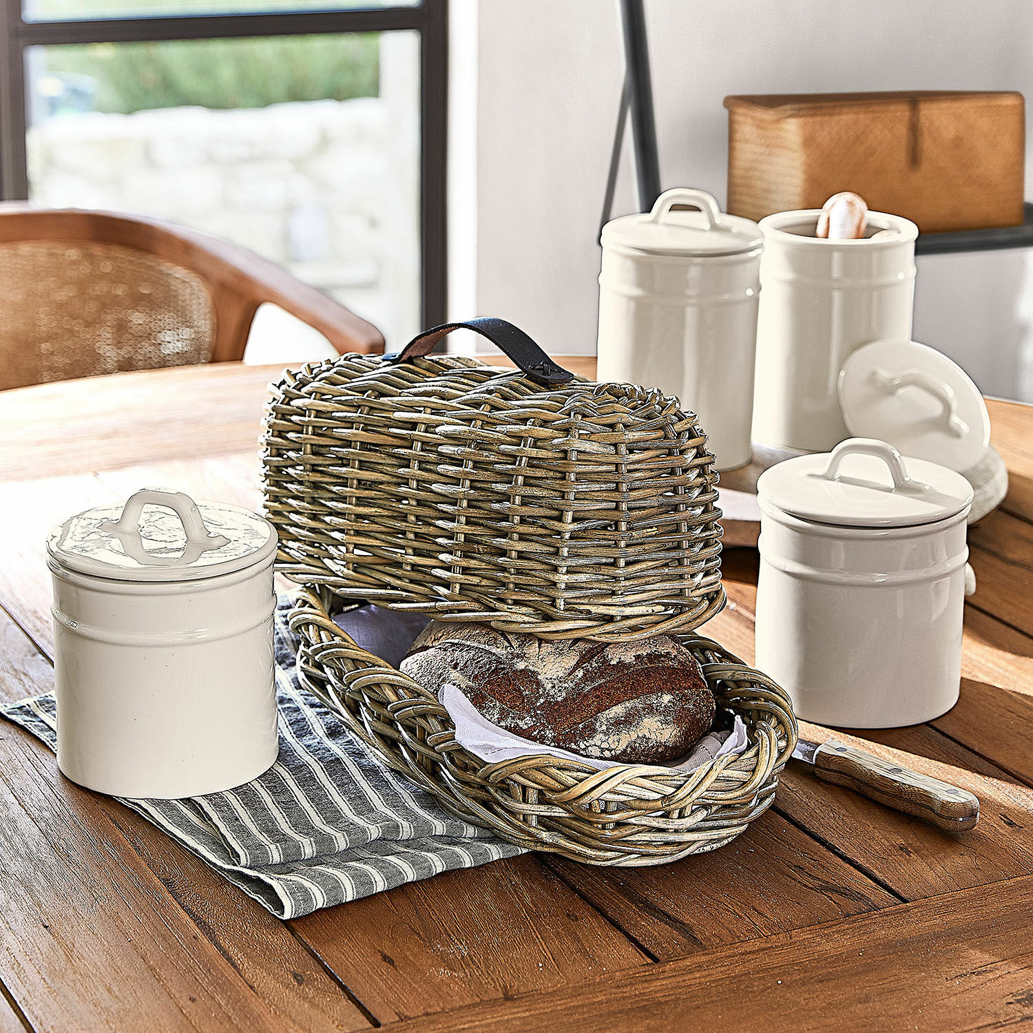 Set de 2 latas de almacenaje Civelox