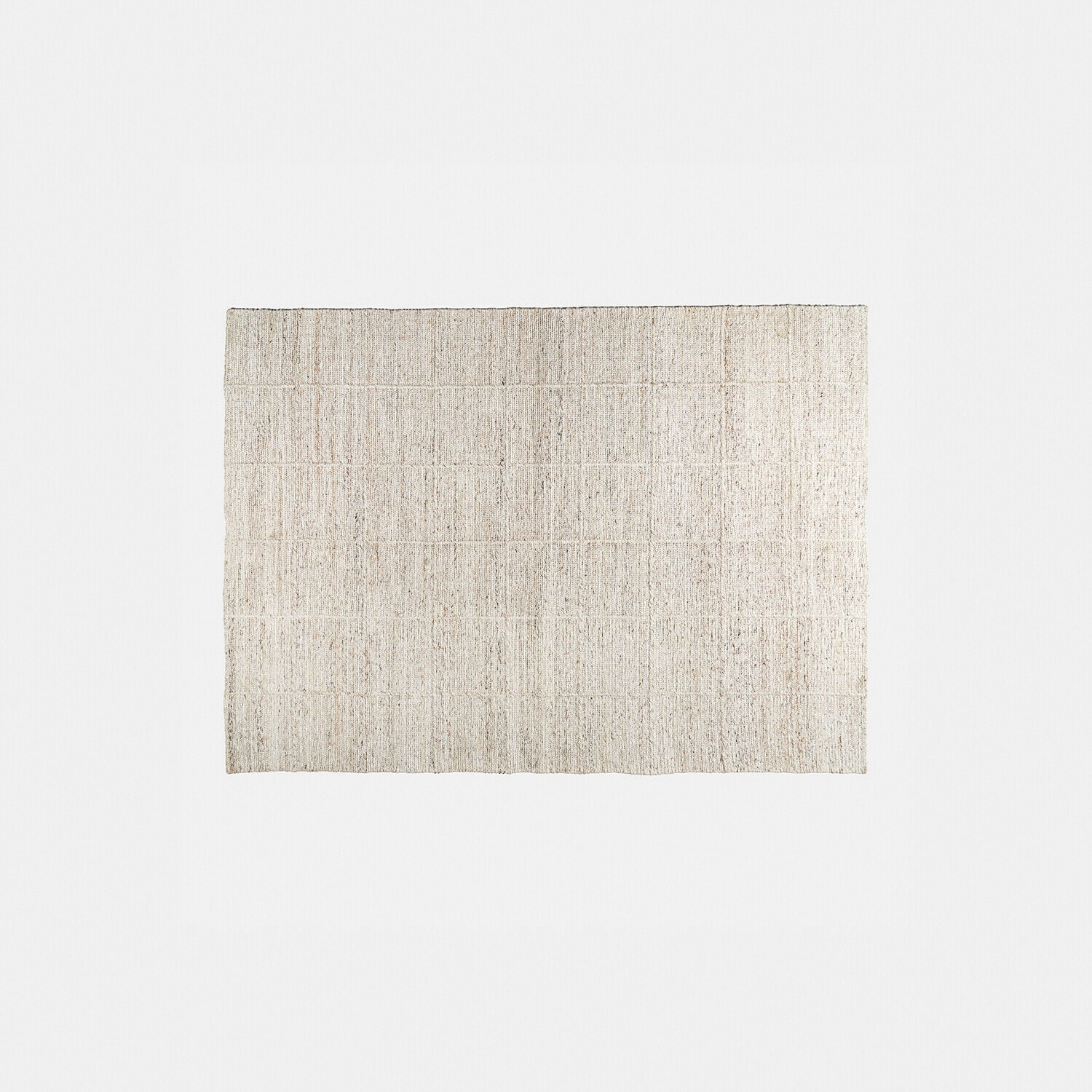 Alfombra de interior y exterior Gravière Alfombra beige de material natural con diseño sutil, ideal para interiores modernos
