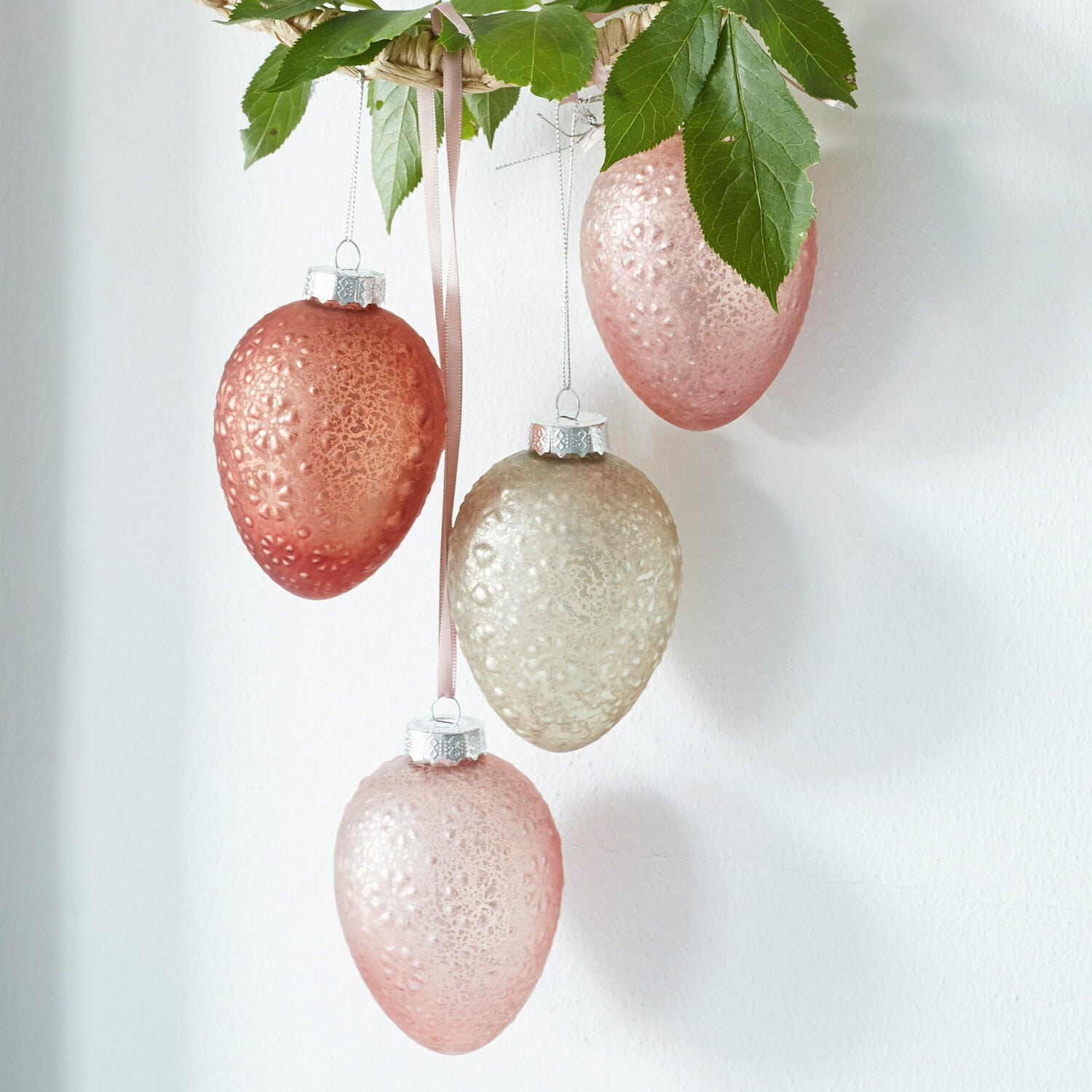 Set de 6 huevos de Pascua Sparkly