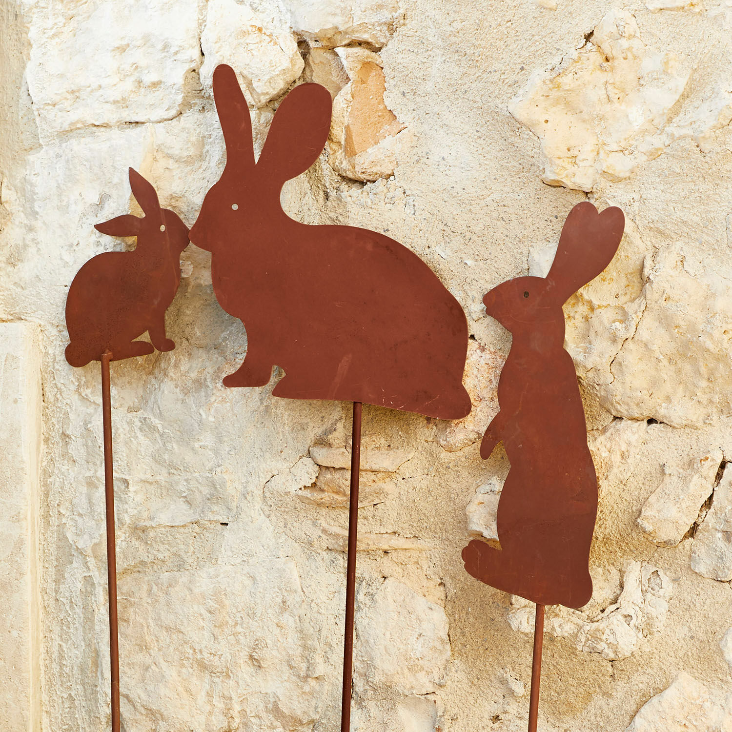 Set de 3 conejos decorativos Silters