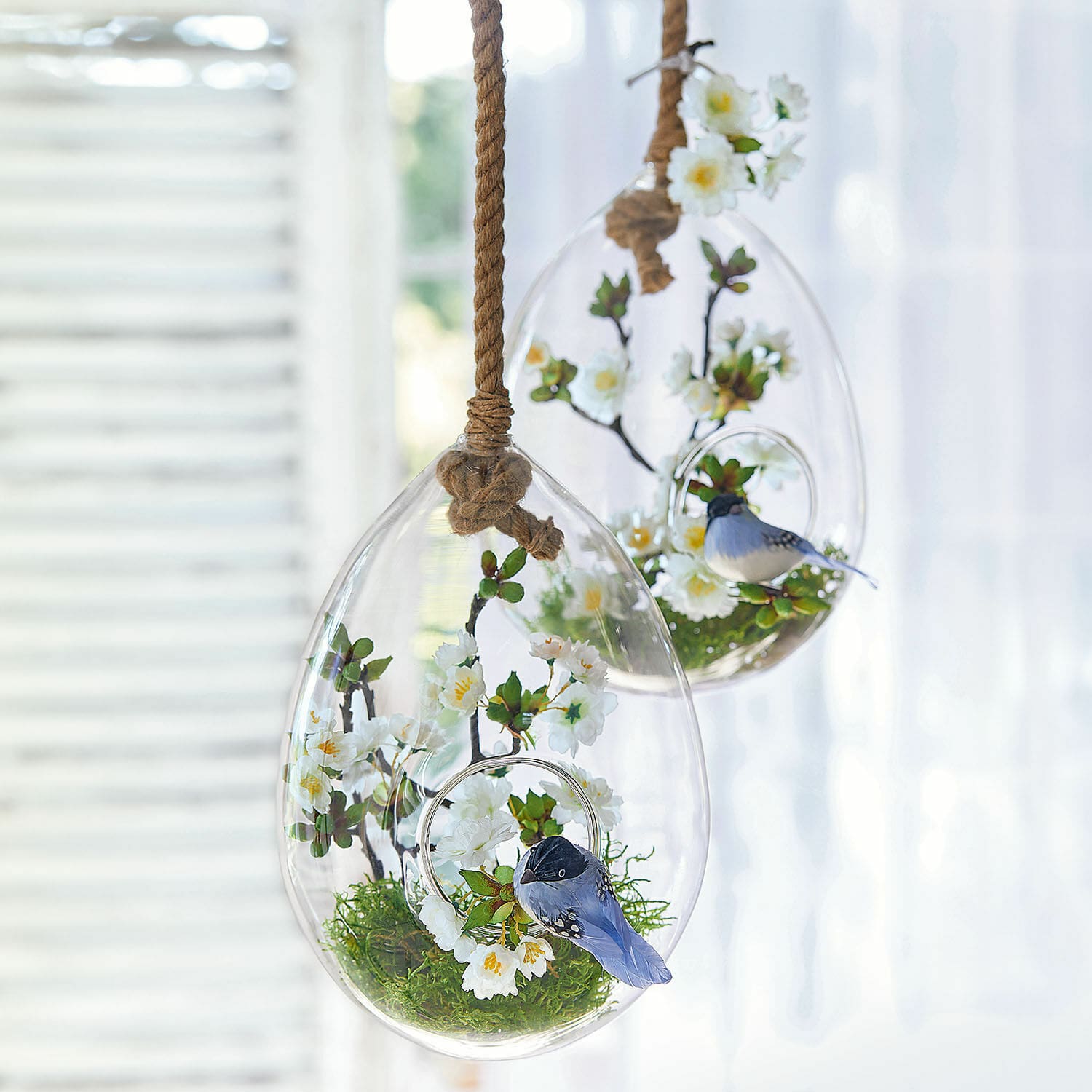 Set de 2 pájaros decorativos Penelopé