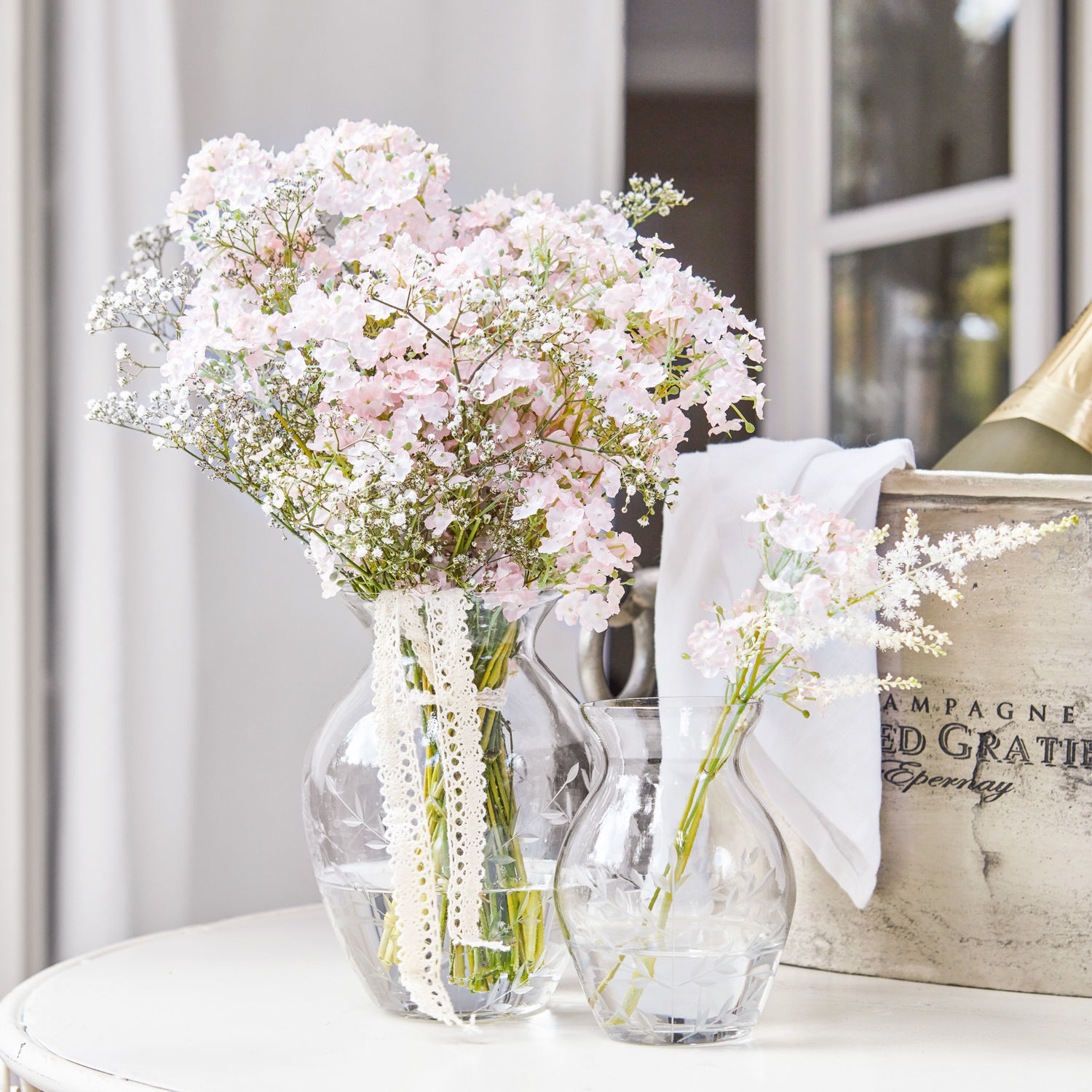 Set de 4 flores decorativas Calanthe