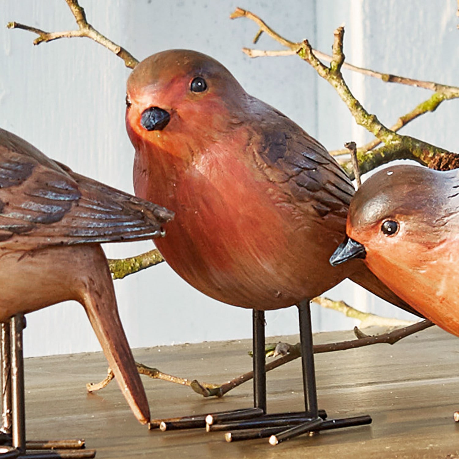 Set de 4 pájaros Siblings