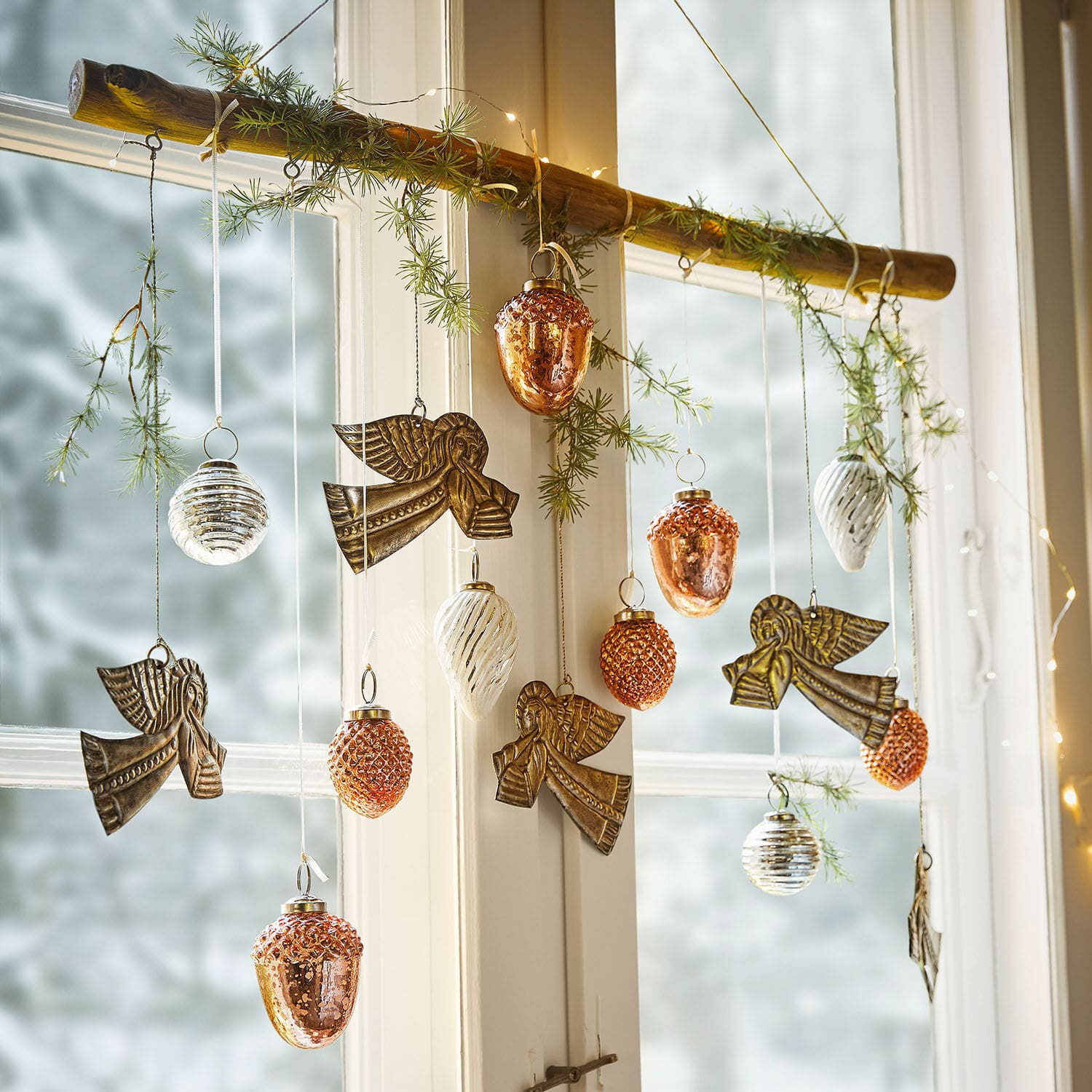 Set de 12 adornos navideños Lynette