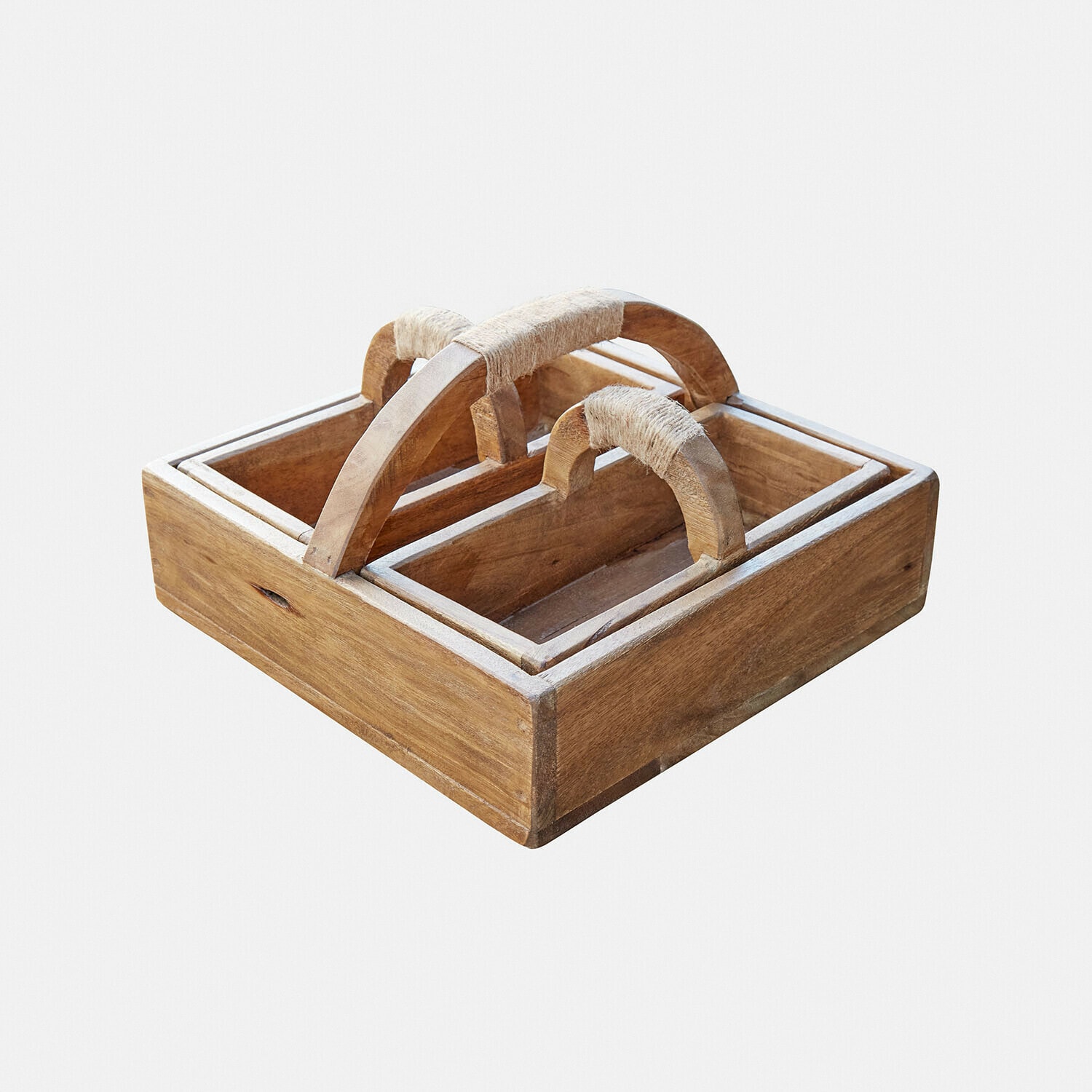 Set de 3 cajas de madera Nettleby