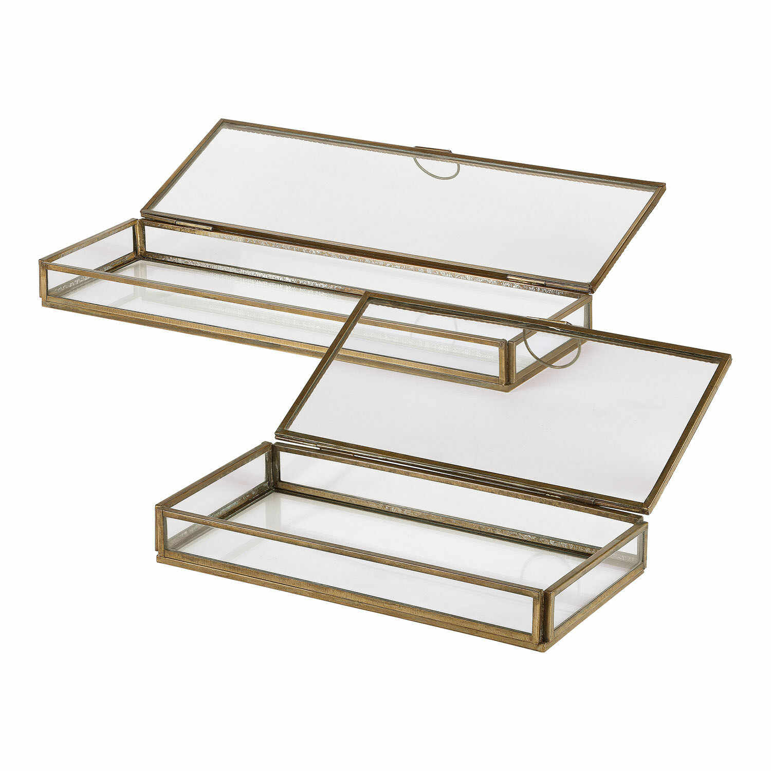 Set de 2 cajas de cristal Isvento
