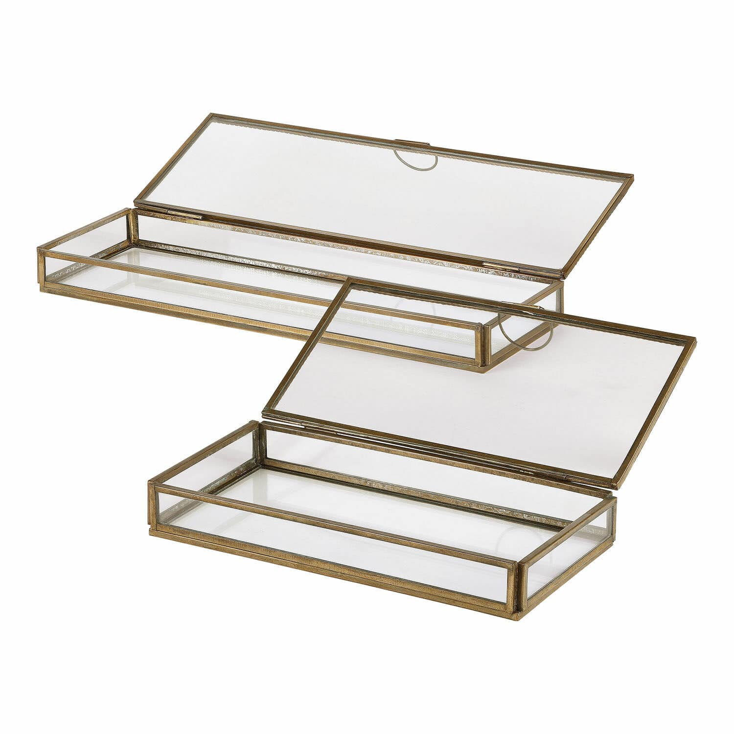 Set de 2 cajas de cristal Isvento