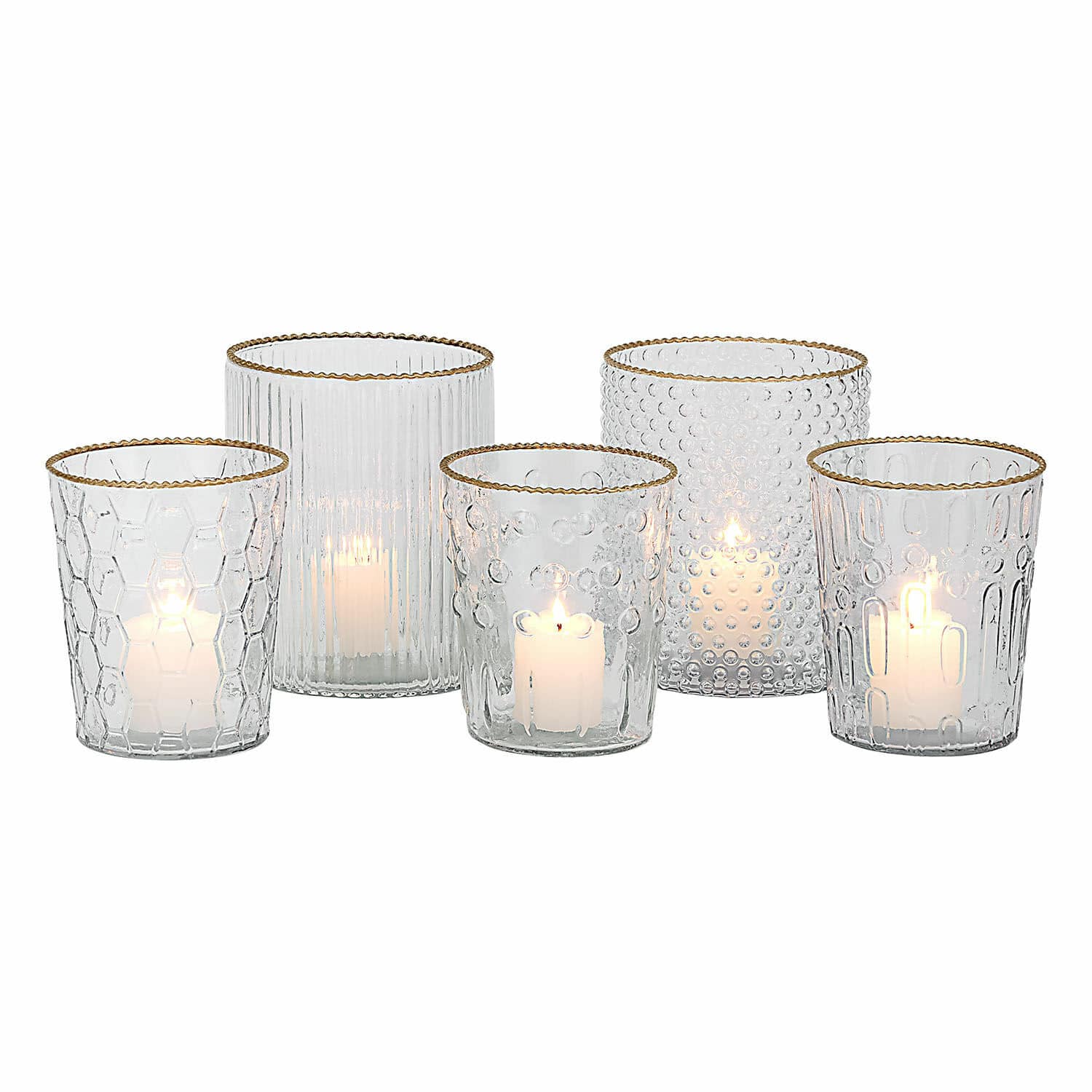 Set de 5 portavelas Rosienne