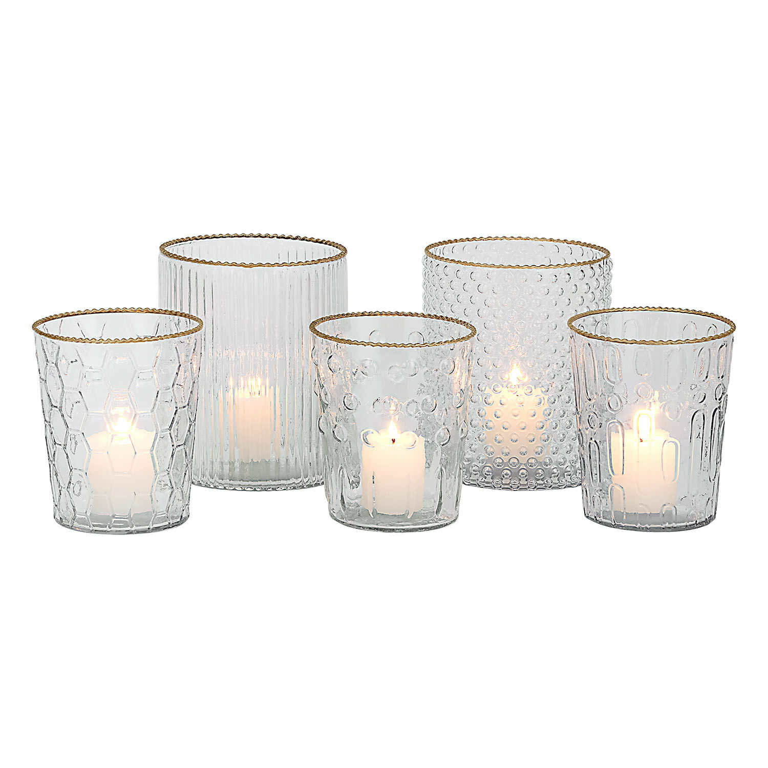 Set de 5 portavelas Rosienne