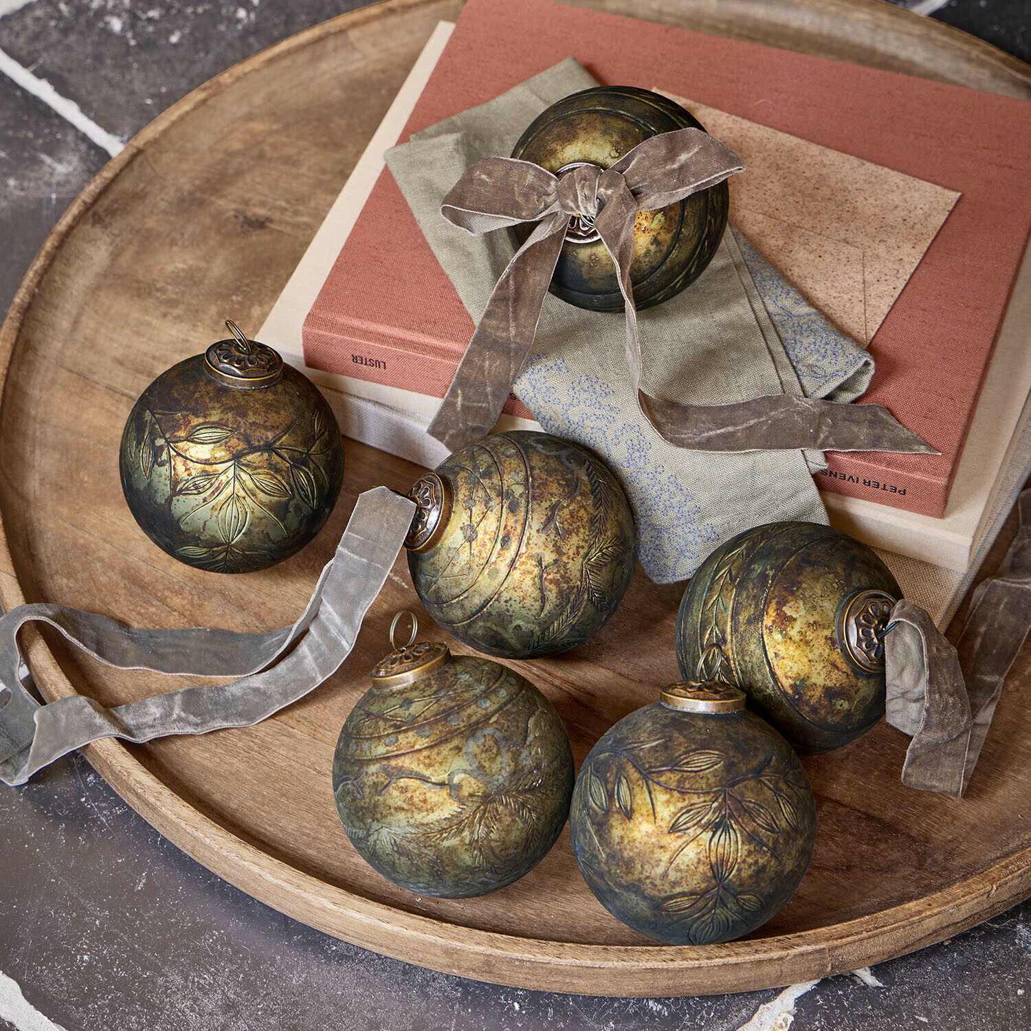 Set de 6 bolas de Navidad Goldenblist