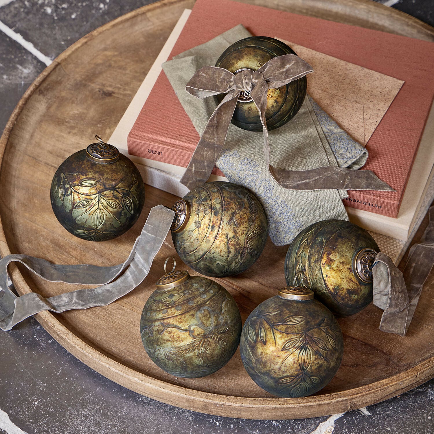 Set de 6 bolas de Navidad Goldenblist Set de 6 bolas de Navidad Goldenblist