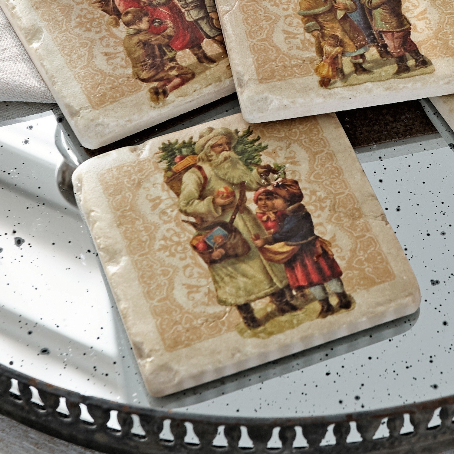Set de 4 posavasos Cantois