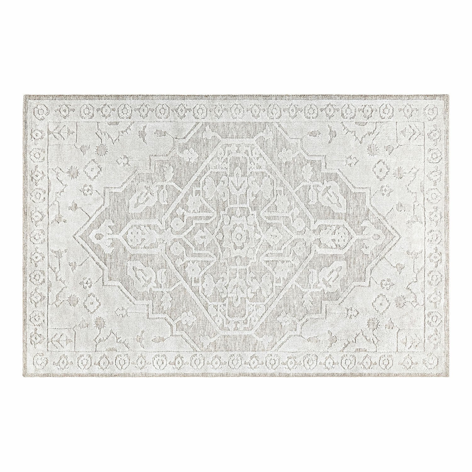 Alfombra Armidale Alfombra vintage con diseño en tonos beige y crema, material suave, decoración para interiores