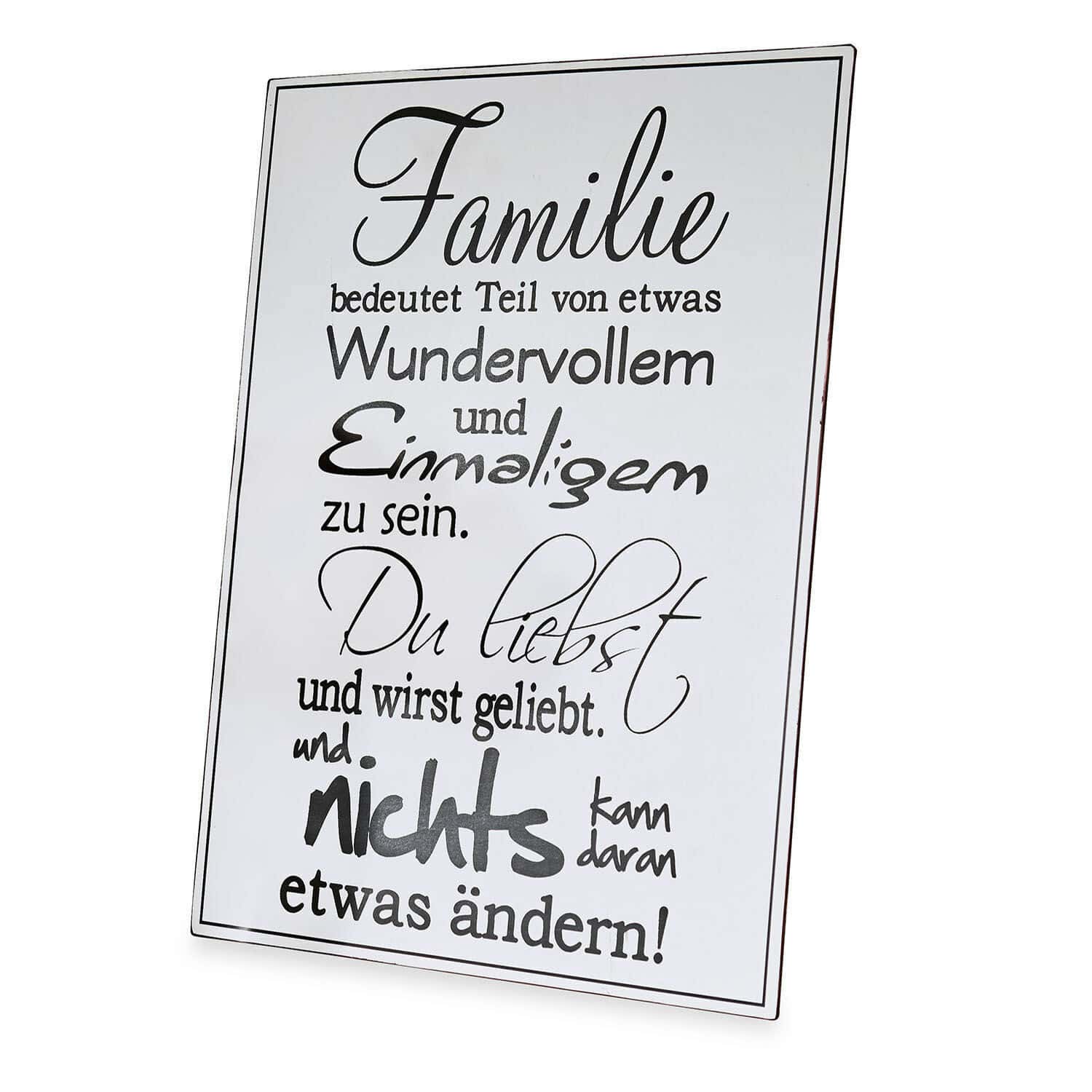 Cartel decorativo Family Love