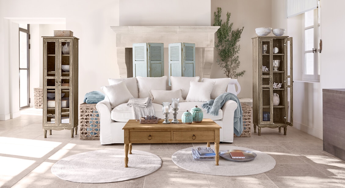 Un sofá con esencia marítima para relajarse