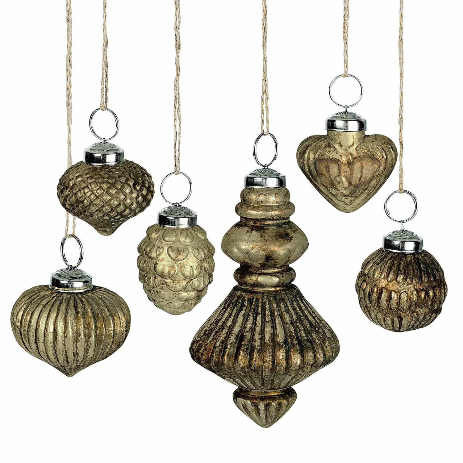 Set de 6 adornos navideños Ménoire
