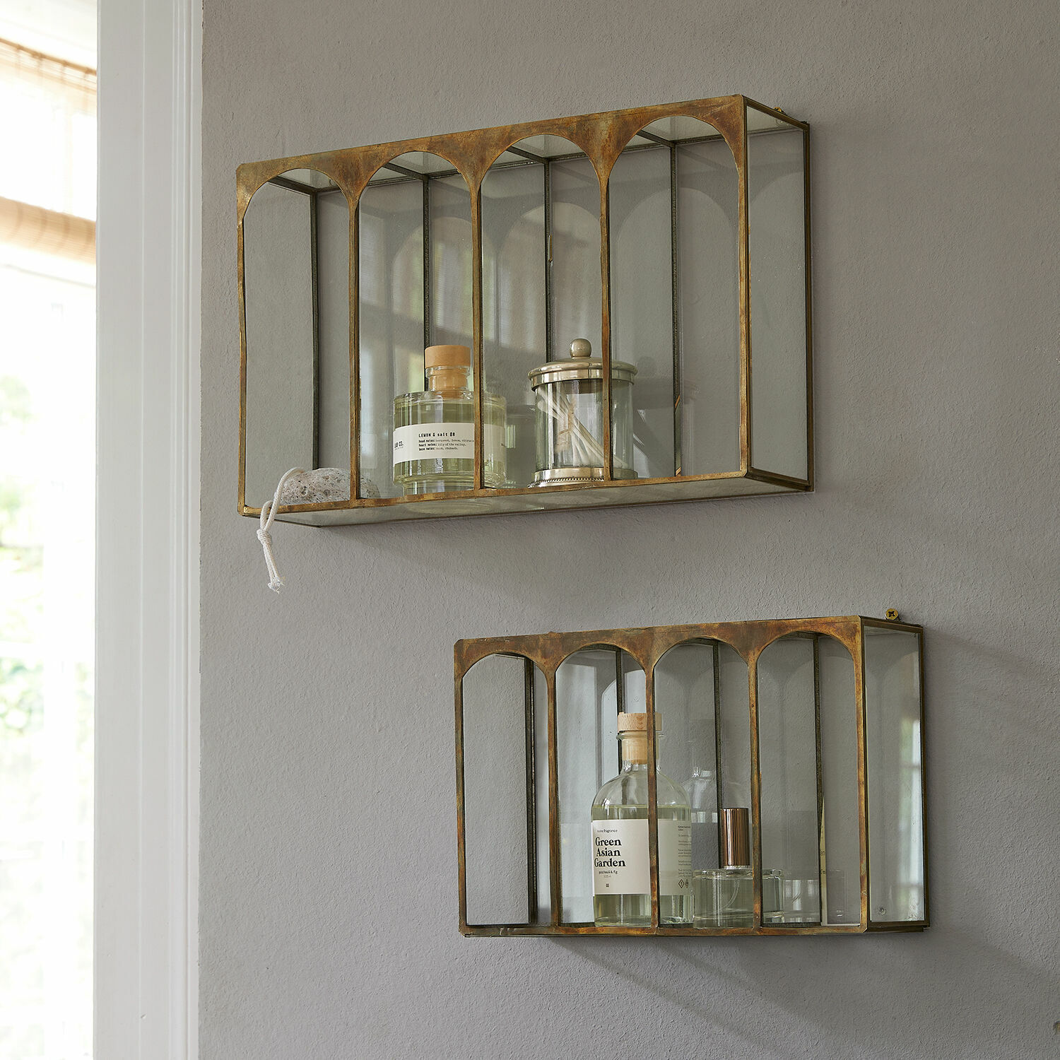 Set de 2 estantes de pared Jaelani