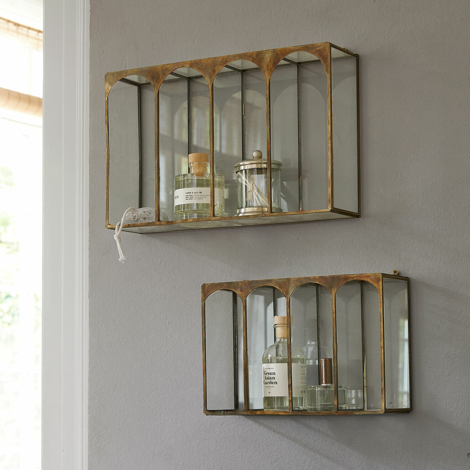 Set de 2 estantes de pared Jaelani