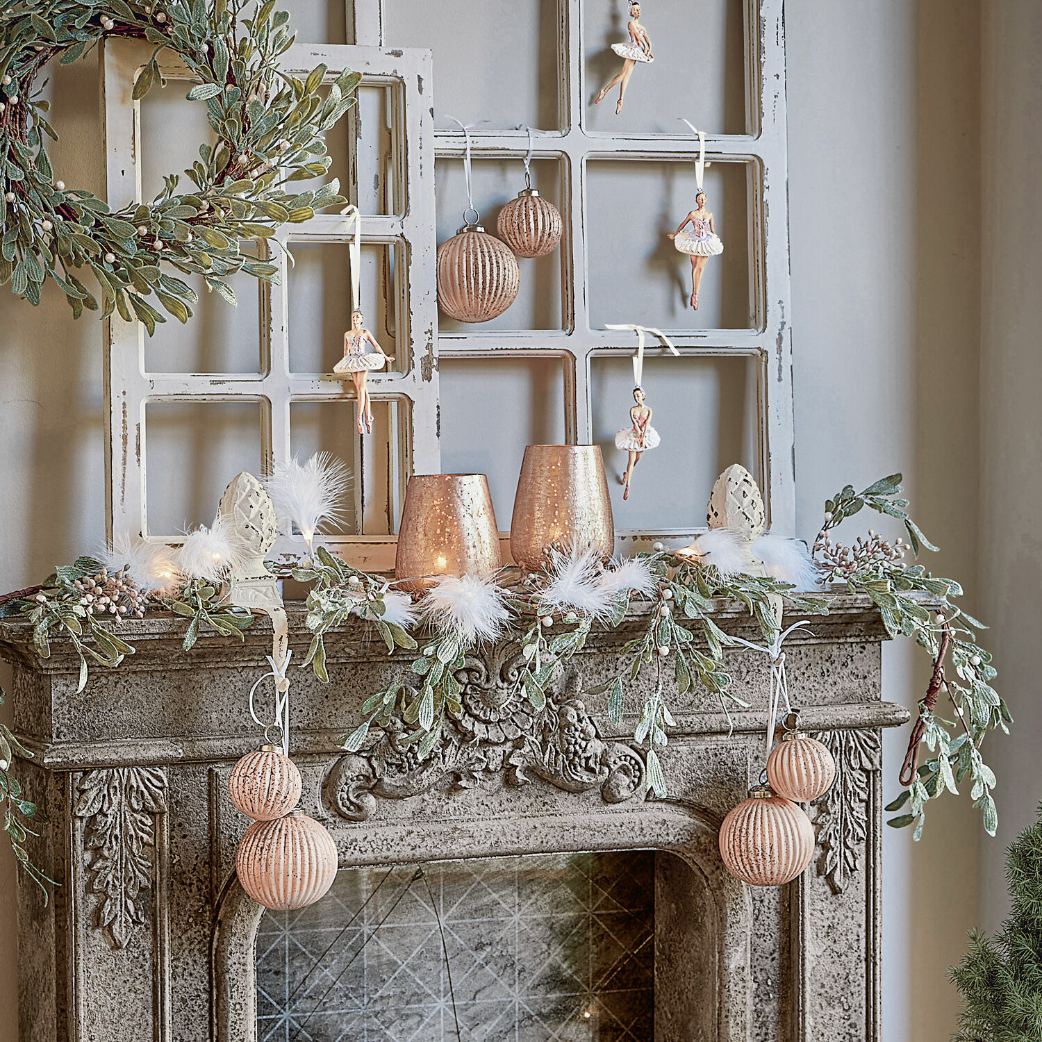 Set de 6 adornos navideños Mane