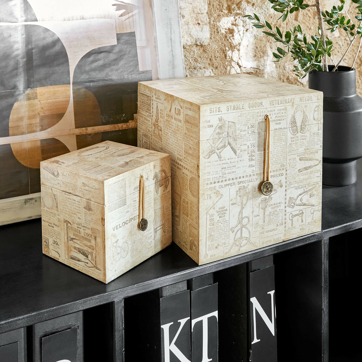 Set de 2 cajas Elridge